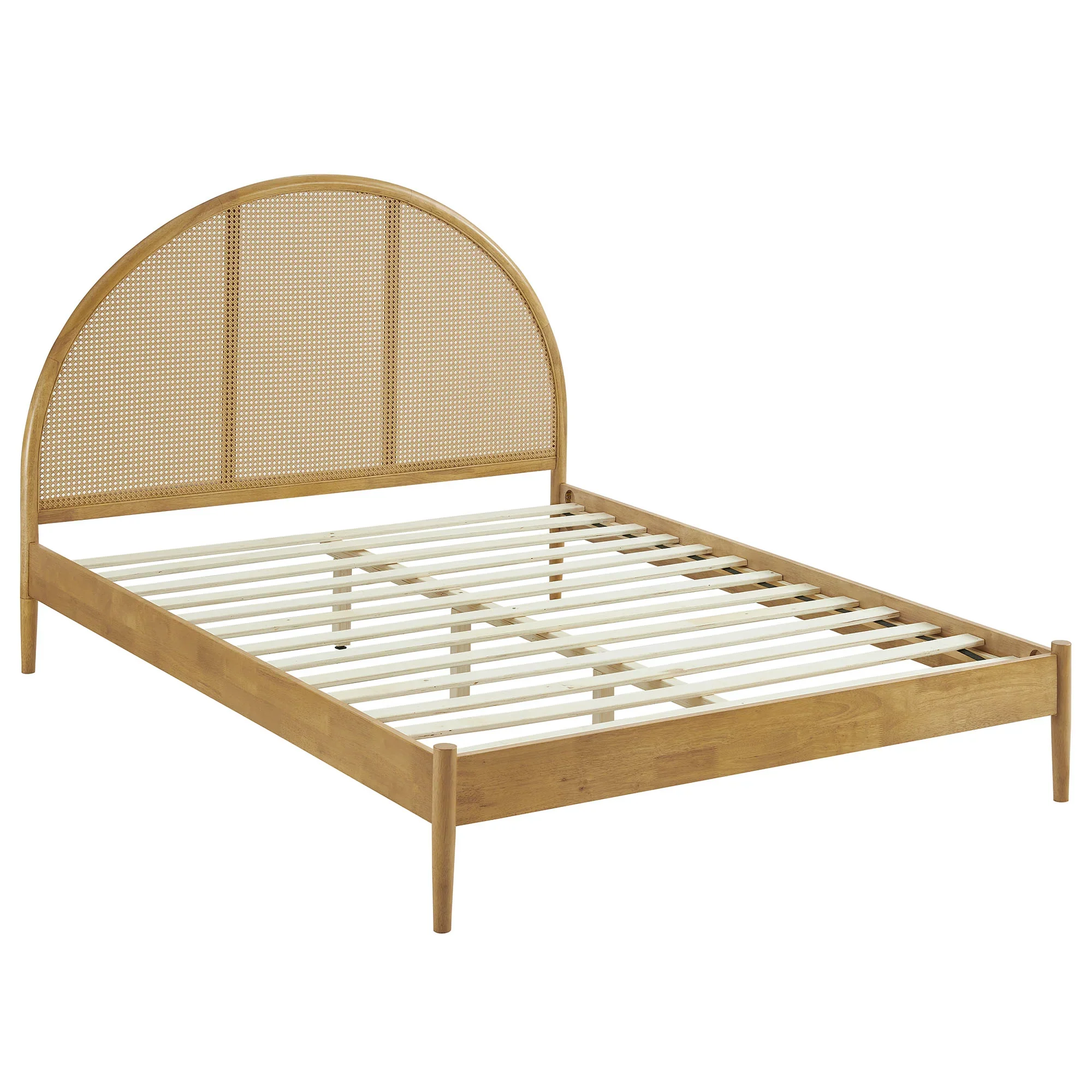 Odette Queen Arched Rattan Cane Platform Bed - Image 16