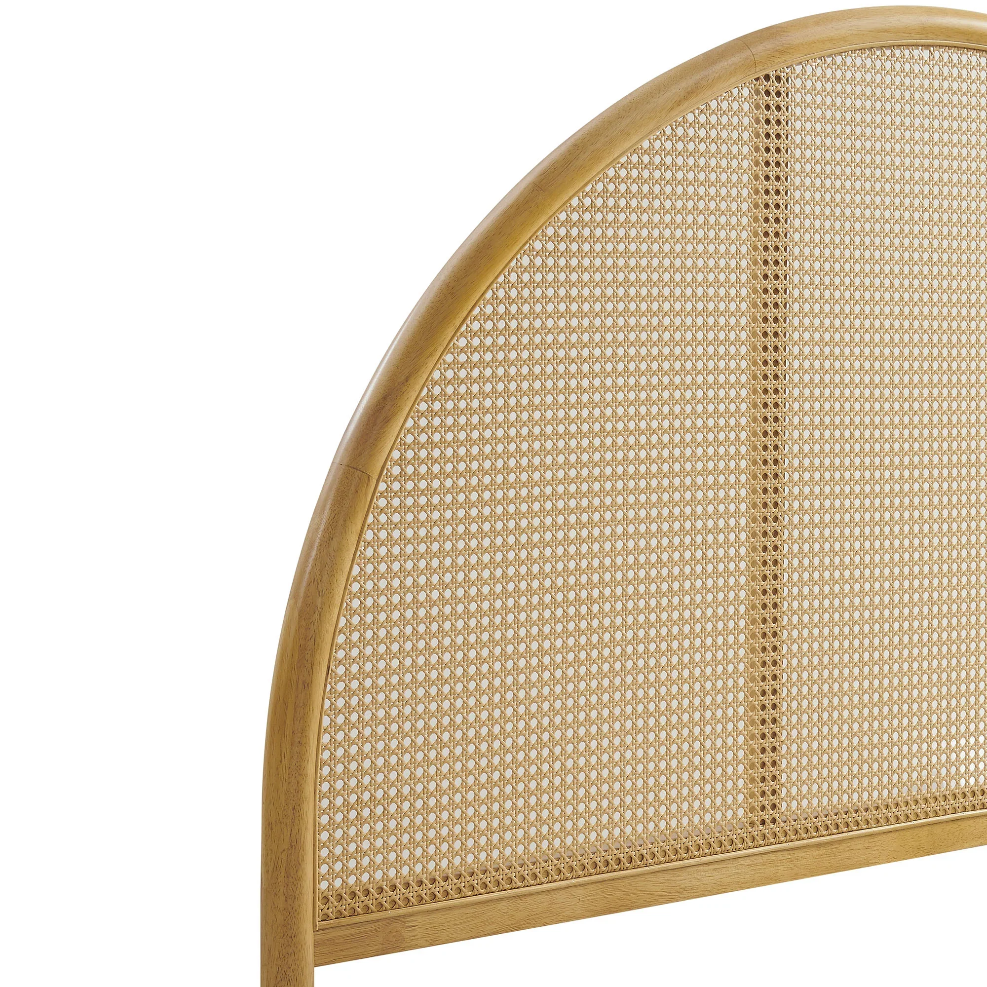 Odette Queen Arched Rattan Cane Platform Bed - Image 20