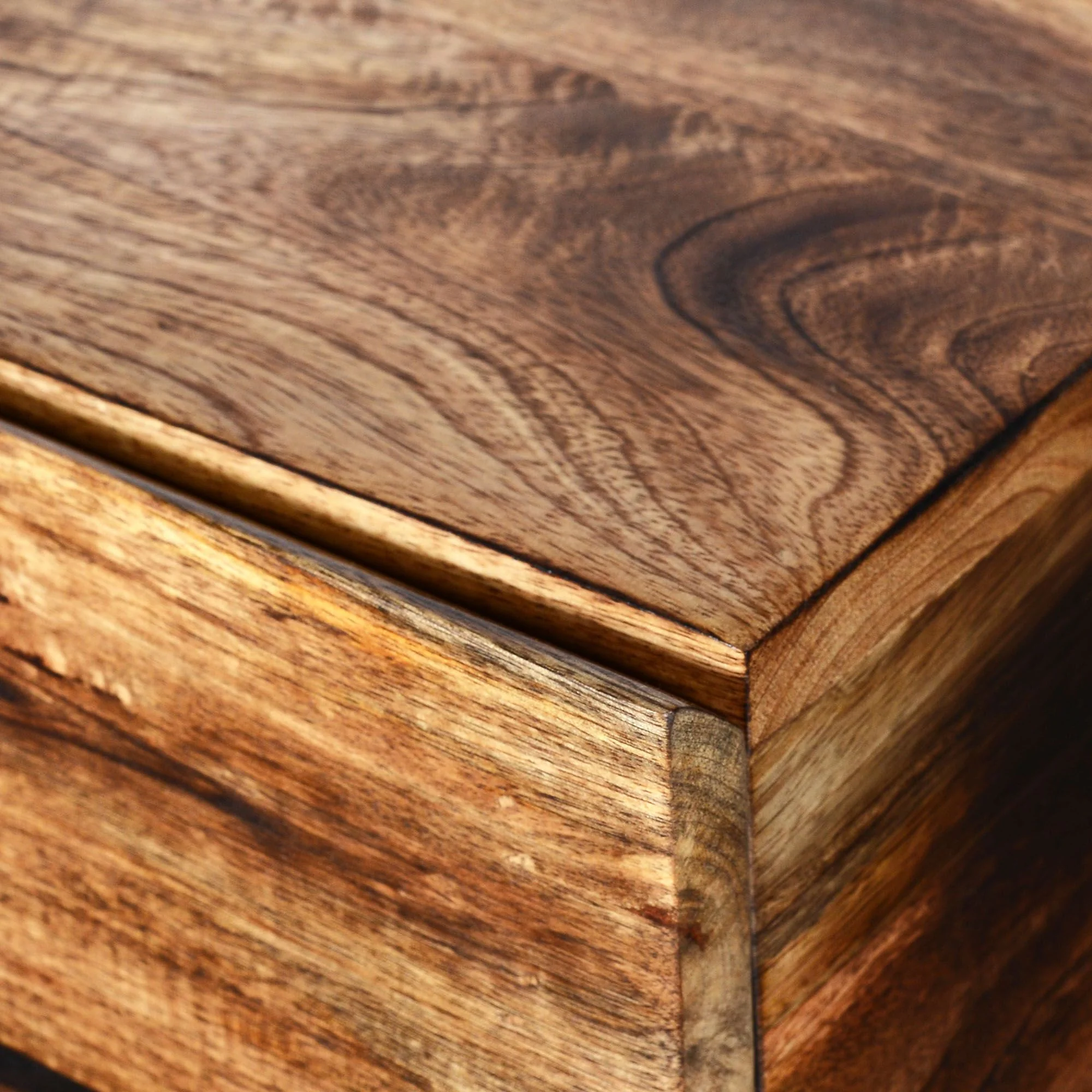 Ojas Accent Table in Natural Burnt and Black - Image 6