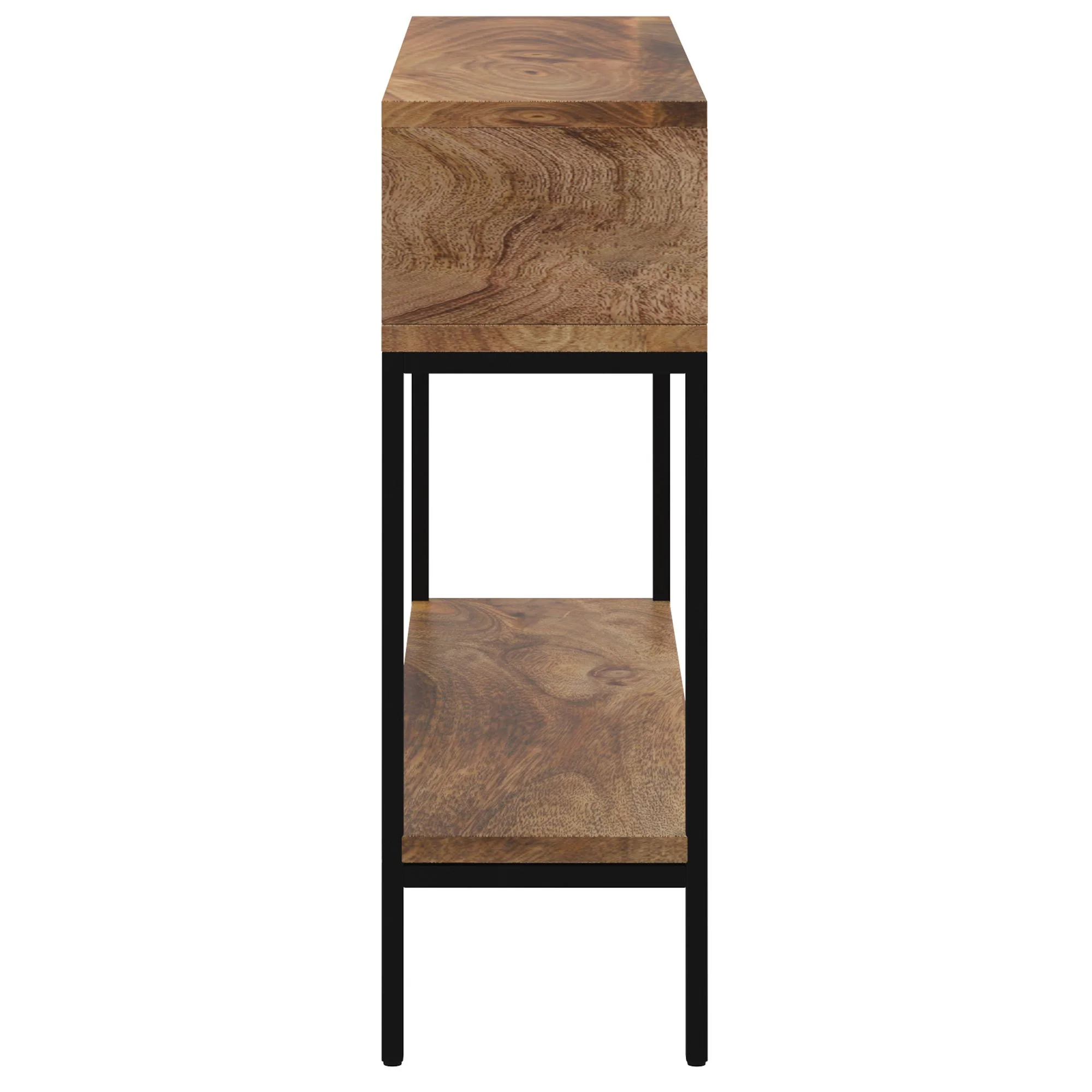 Ojas Console Table in Natural Burnt and Black - Image 4