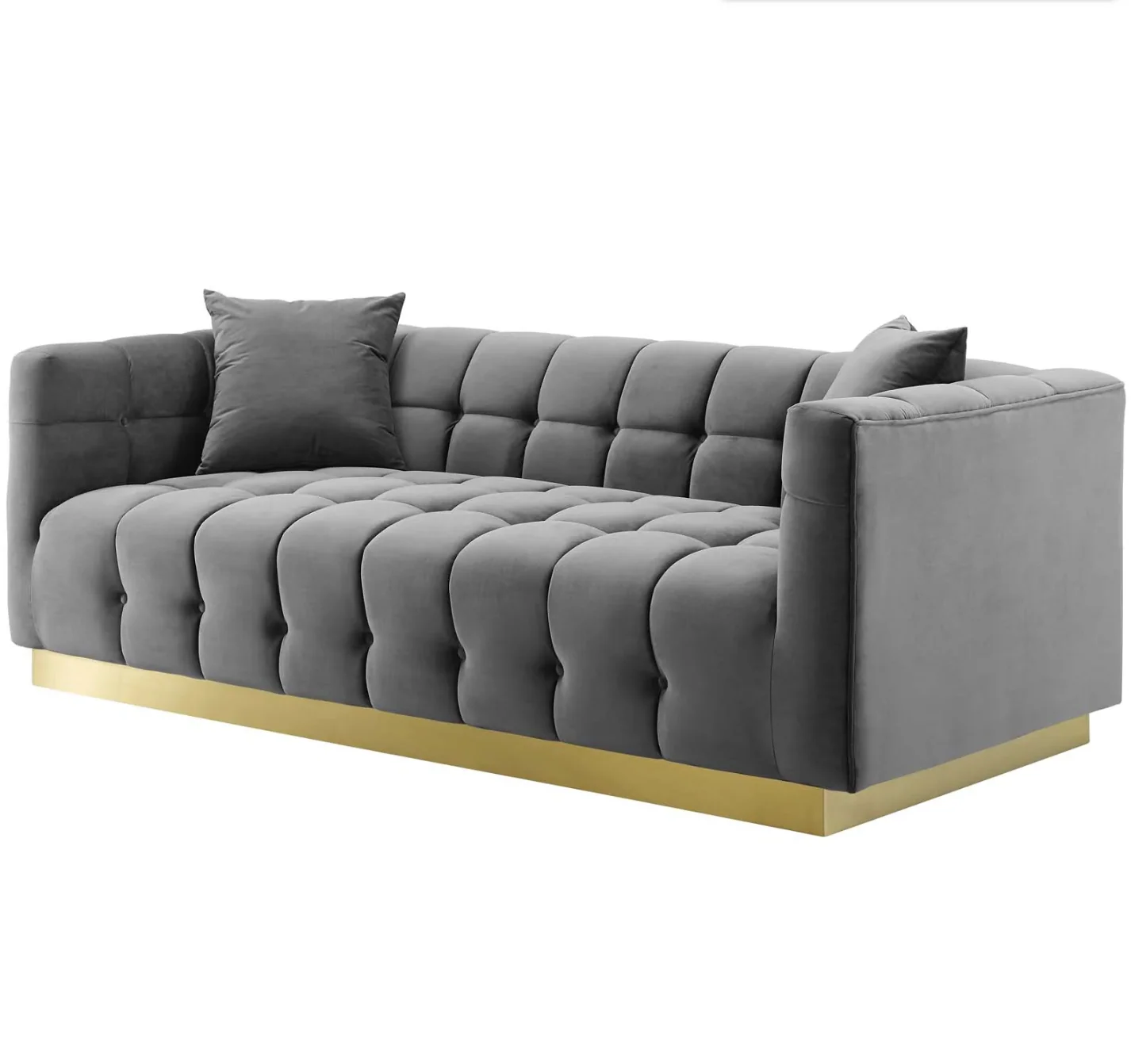 Olivia Velvet Sofa - Image 4