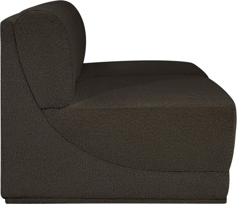 Ollie Boucle Fabric Armless Two-Seater Sofa - Image 23