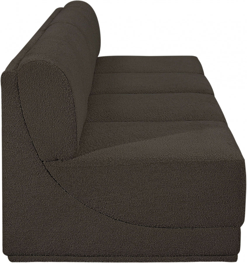 Ollie Boucle Fabric Armless Sofa - Image 27