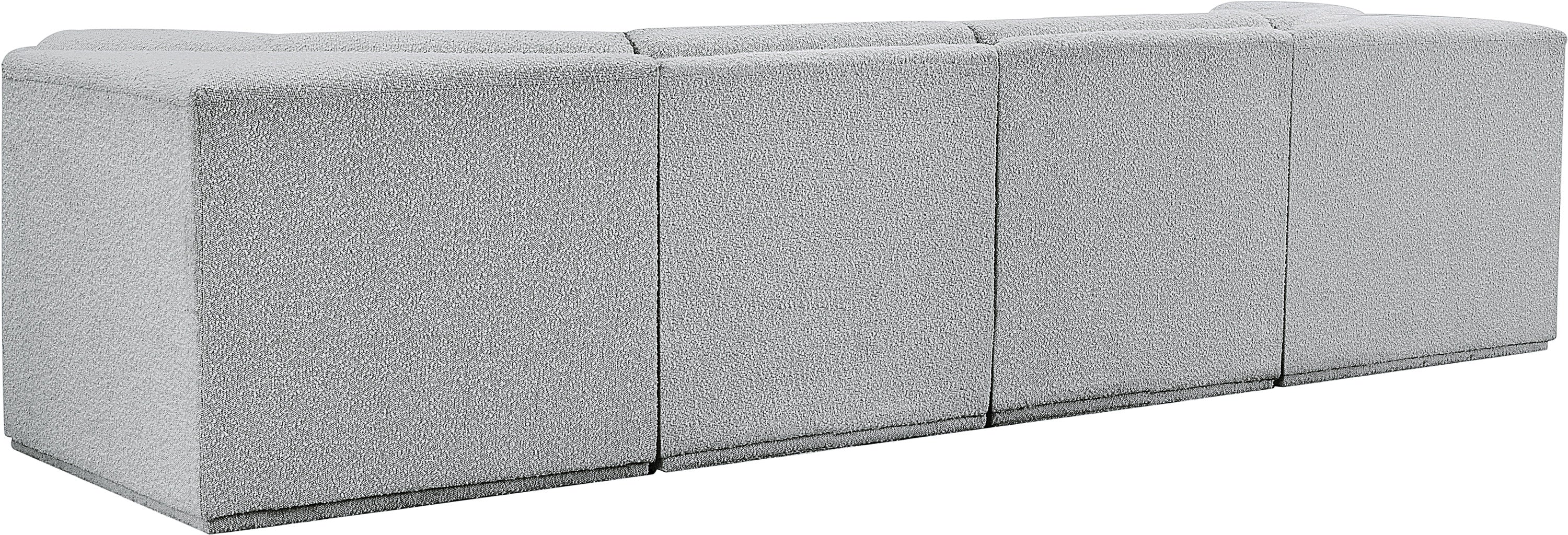 Ollie Boucle Fabric Sofa with Armrest - Image 9