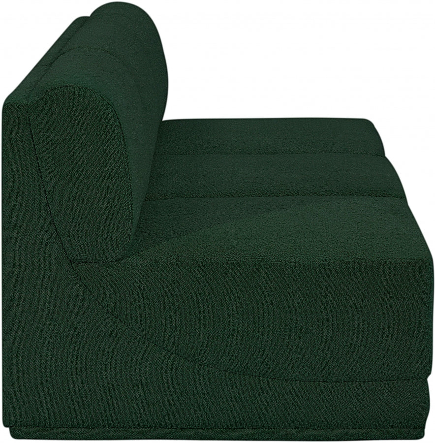 Ollie Boucle Fabric Three-Seater Armless Sofa - Image 23