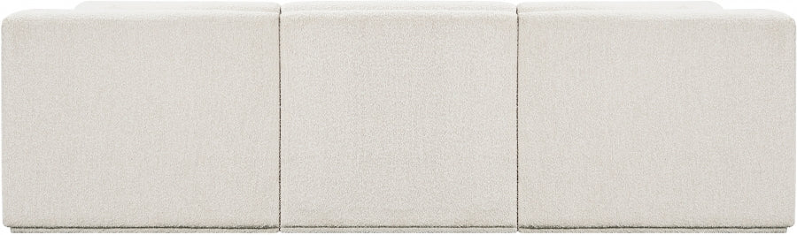 Ollie Boucle Fabric Three-Seater Sofa with Armrest - Image 16