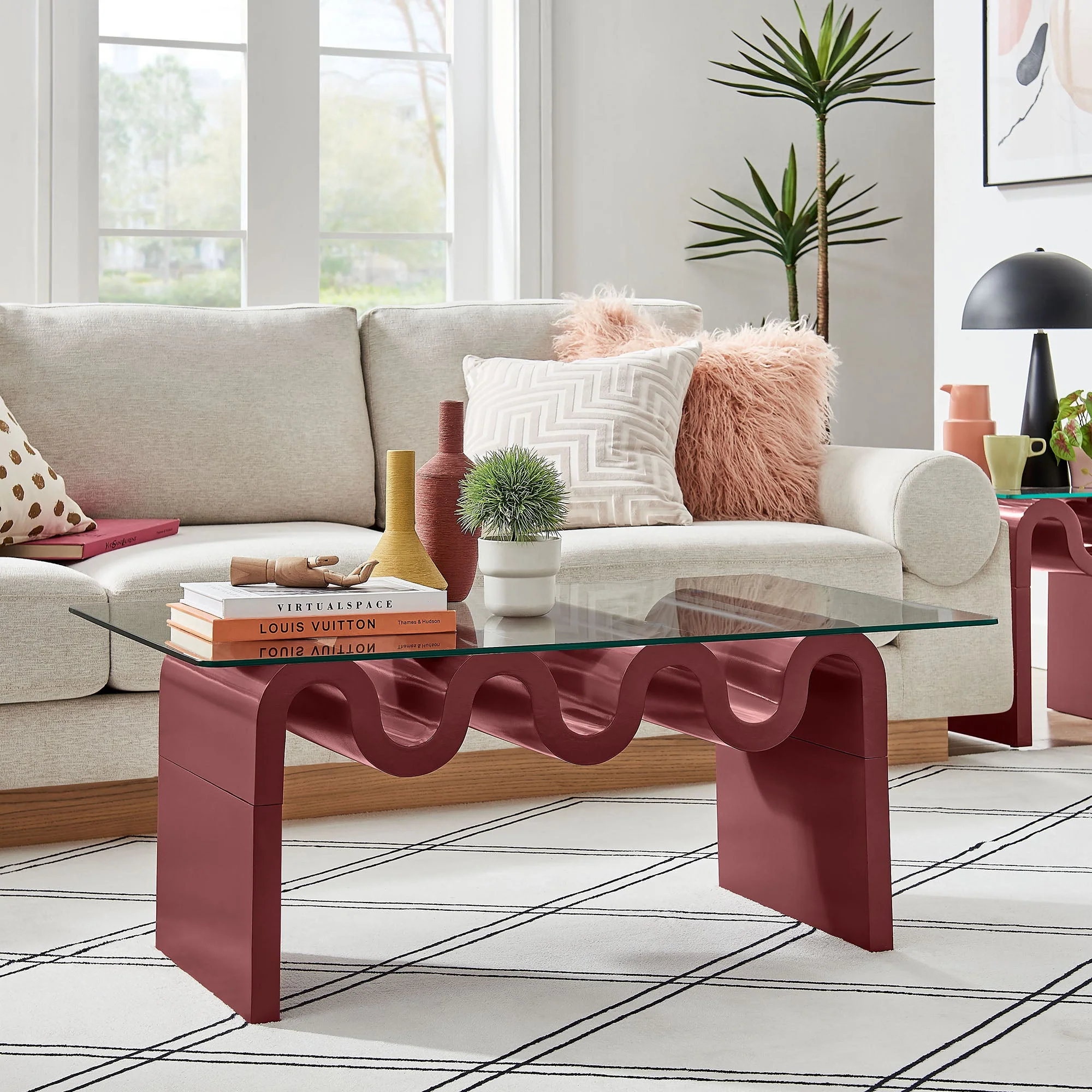 Ondine Glass Top Coffee Table - Image 22