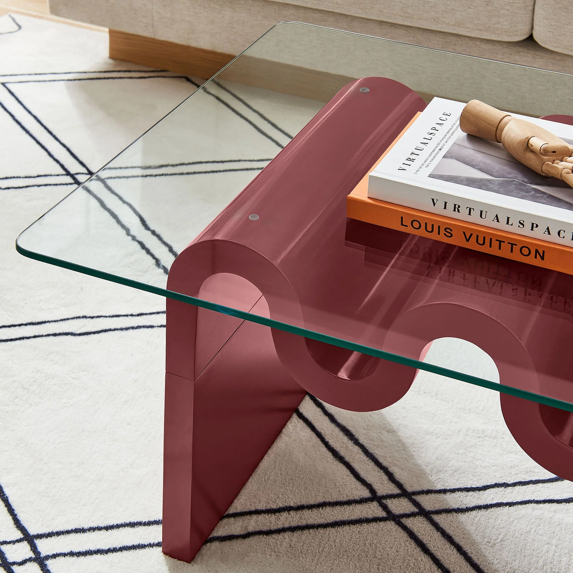 Ondine Glass Top Coffee Table - Image 23
