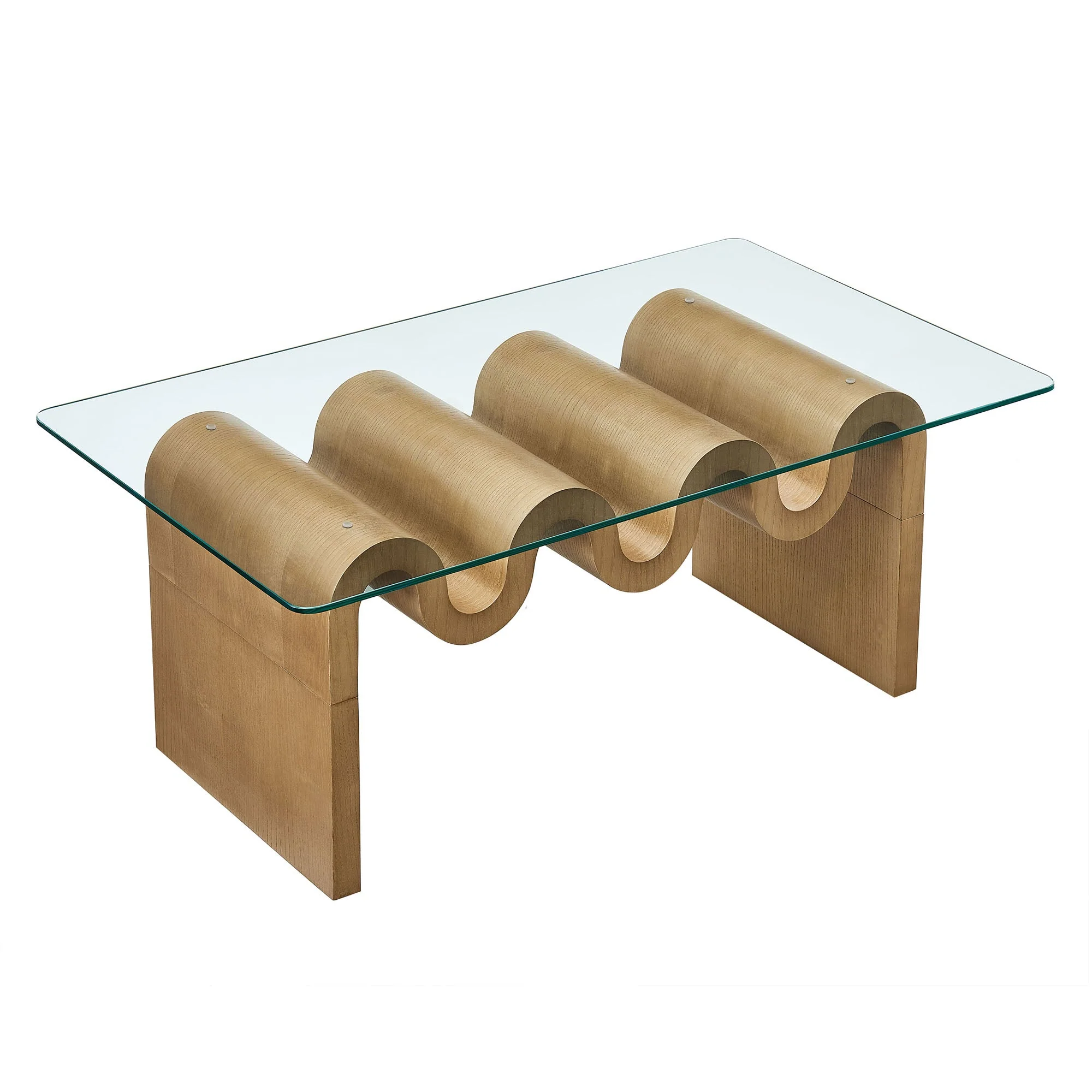 Ondine Glass Top Coffee Table - Image 7