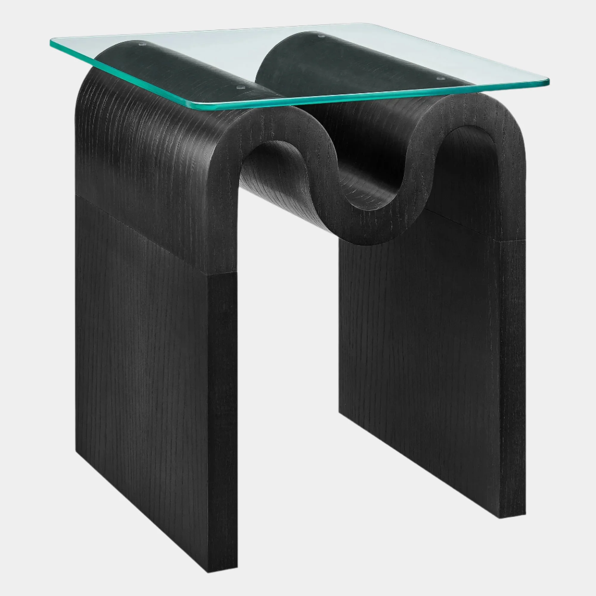 Ondine Glass Top Side Table - Image 10