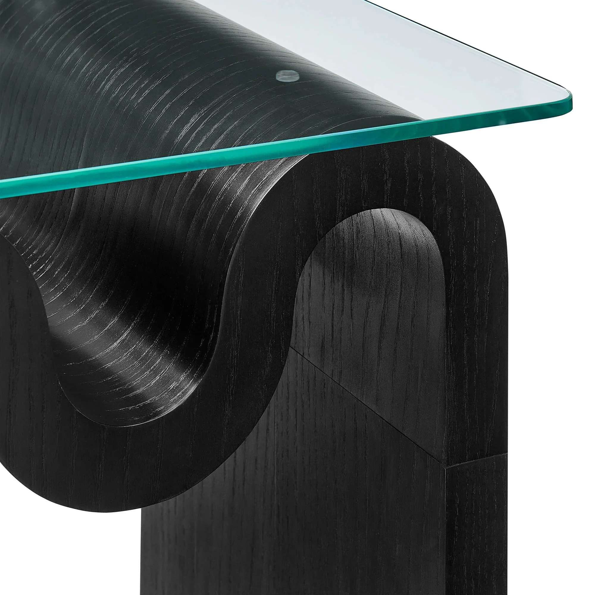 Ondine Glass Top Side Table - Image 16