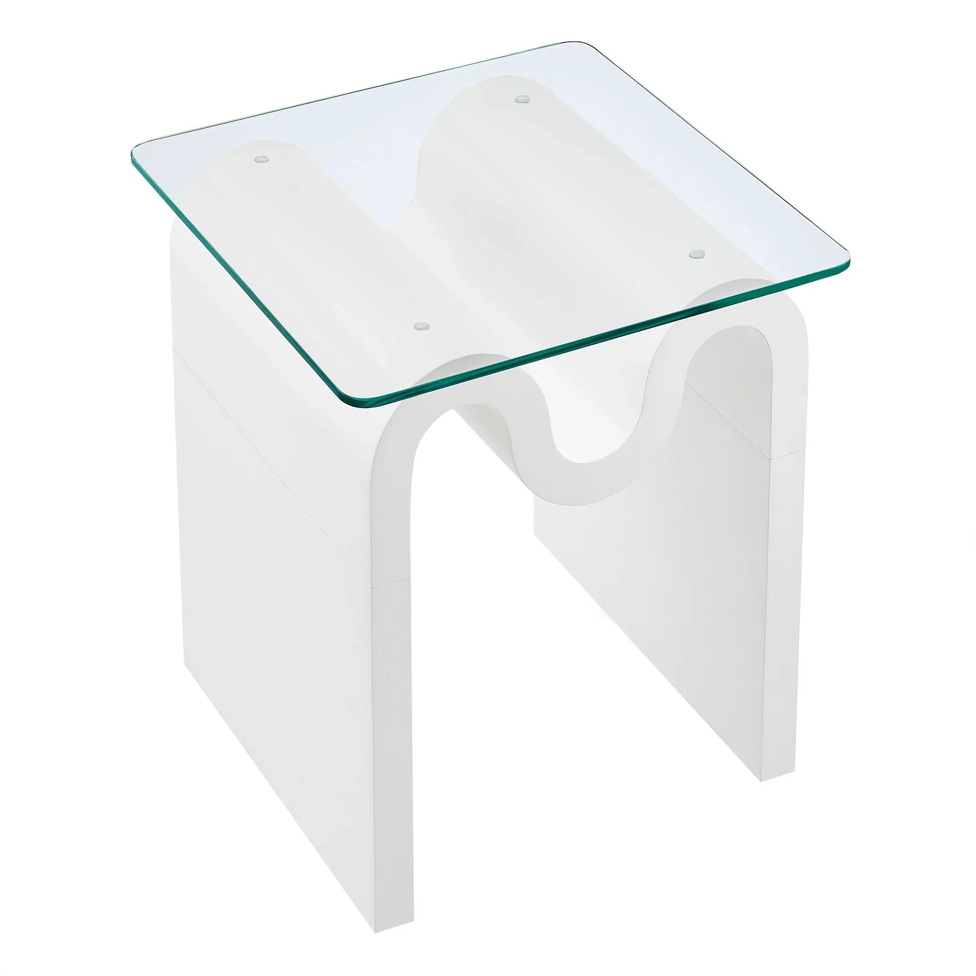 Ondine Glass Top Side Table - Image 31