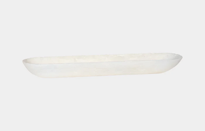 Onyx Canoe Bowl, Off White