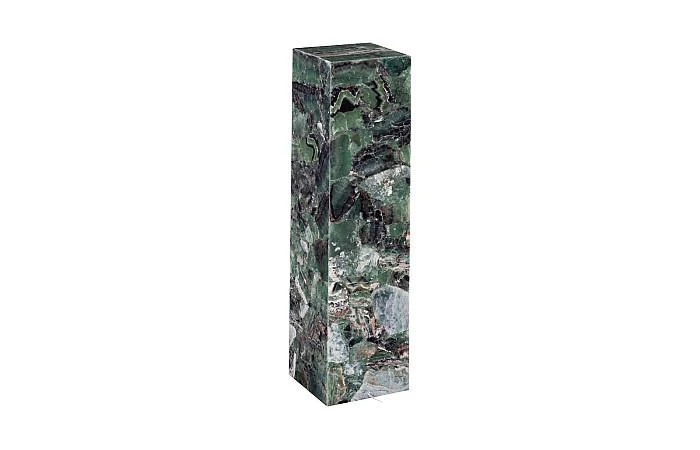 Onyx Lamp Pedestal, Square, Fluorite With Purple - Image 2