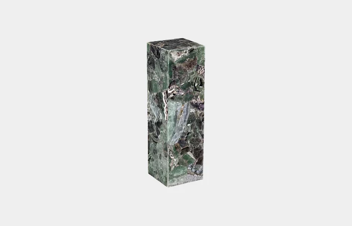 Onyx Lamp Pedestal, Square, Fluorite With Purple