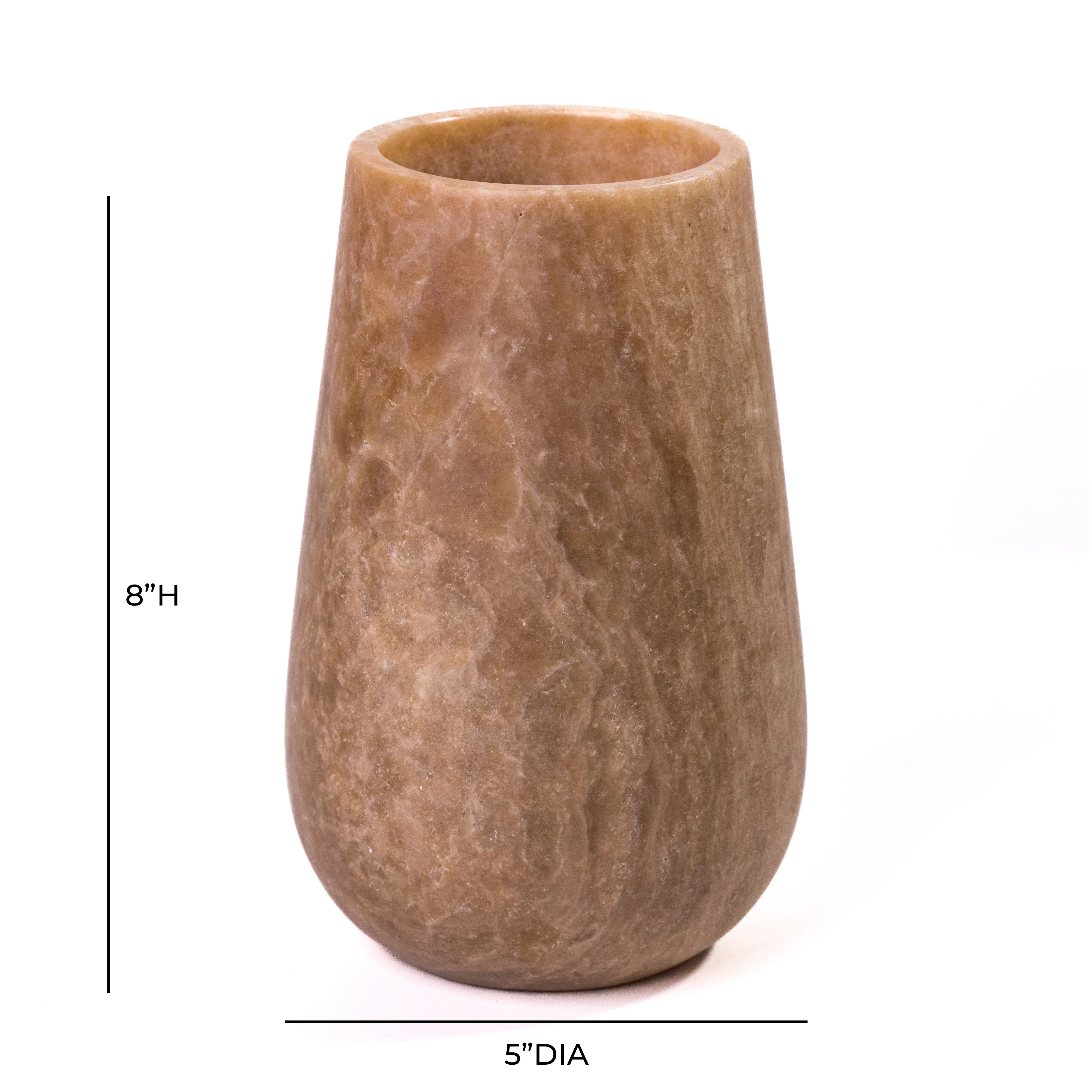 Onyx Marble Silo Decorative Vase - Image 6