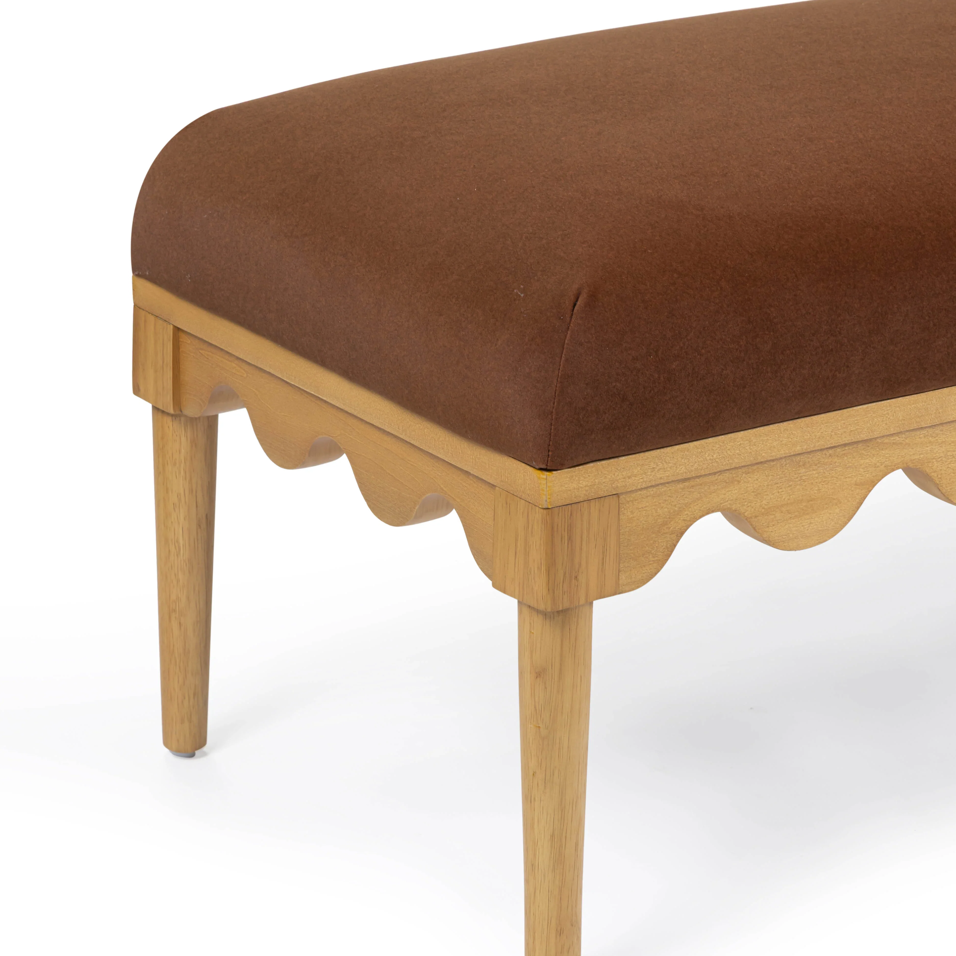 Oodle 56.5" Performance Vegan Mohair Bench - Image 11