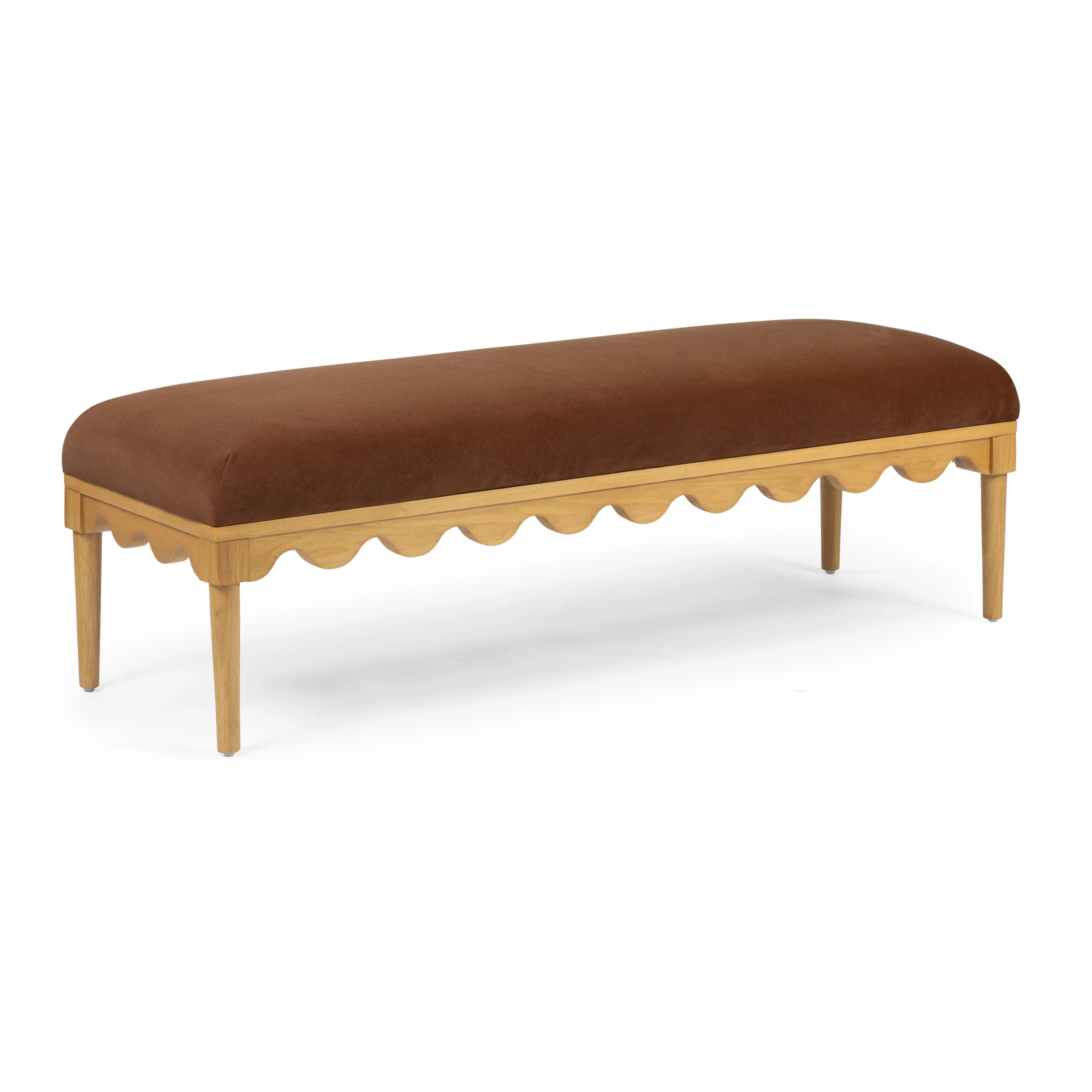 Oodle 56.5" Performance Vegan Mohair Bench - Image 9