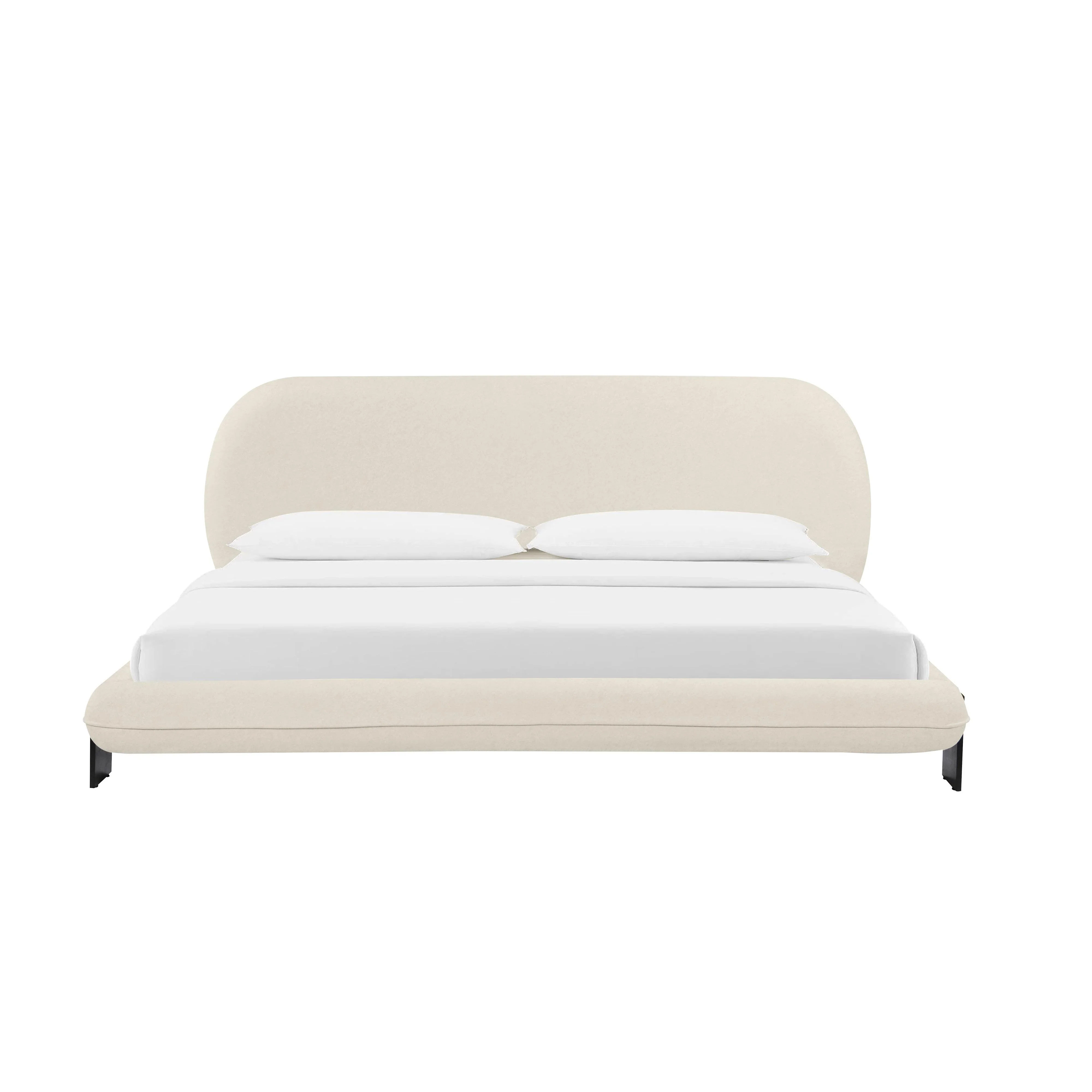 Ophelia Cream Performance Faux Wool Bed - Image 9