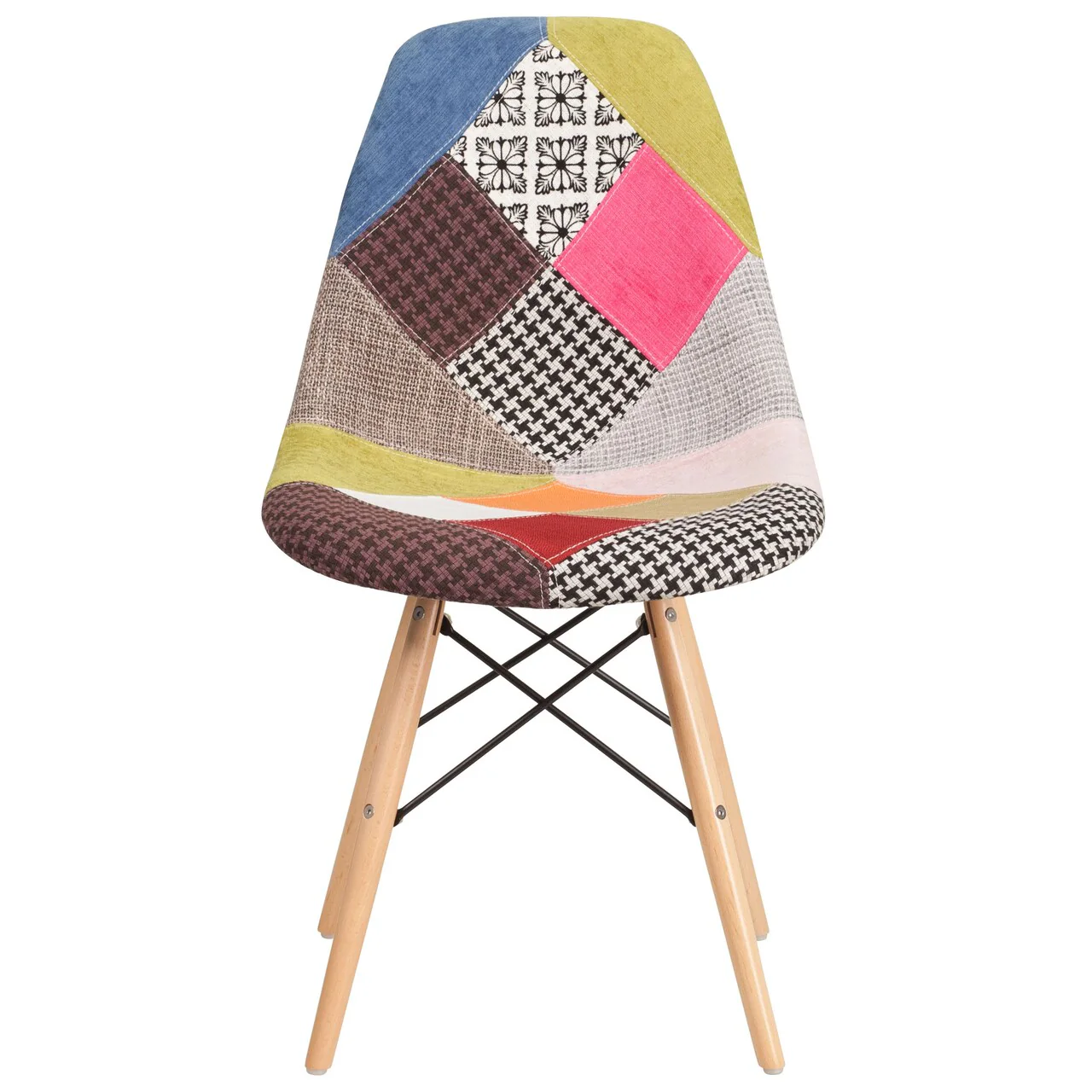 Organic Patchwork Armless Chair - Image 5