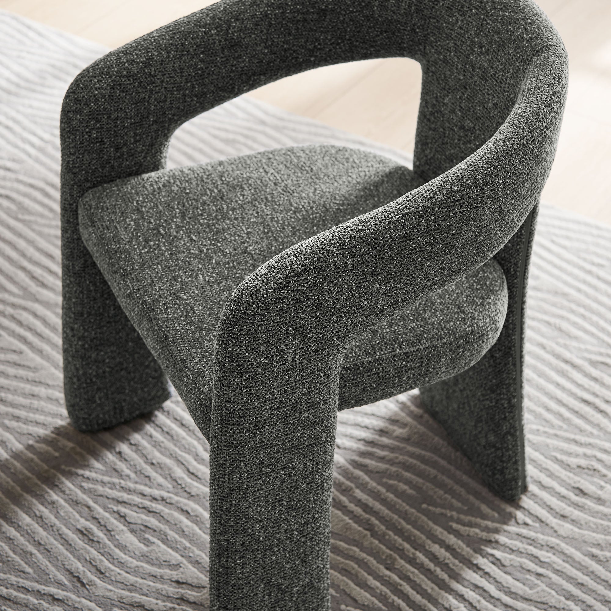 Oslo Barrel Fabric Upholstered Dining Accent Chair - Image 13