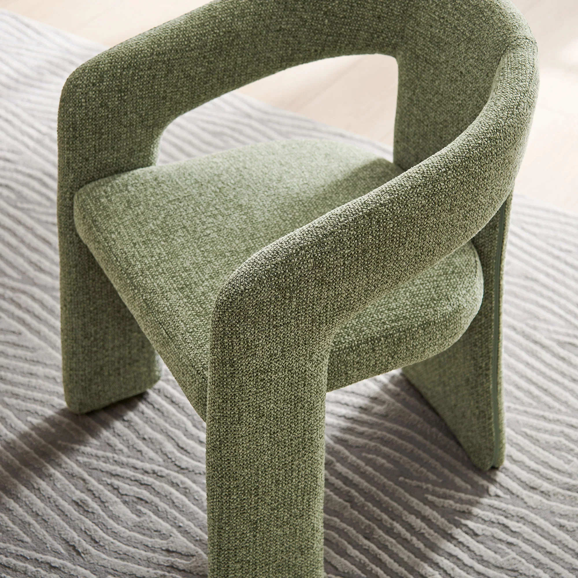 Oslo Barrel Fabric Upholstered Dining Accent Chair - Image 23