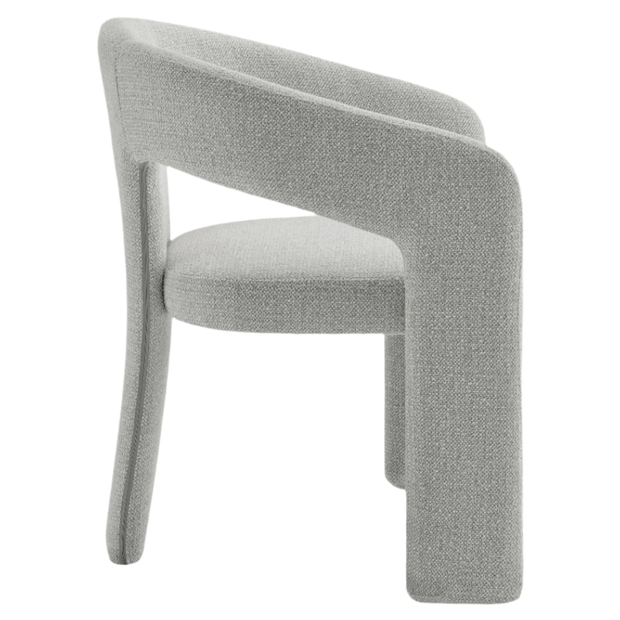 Oslo Barrel Fabric Upholstered Dining Accent Chair - Image 4