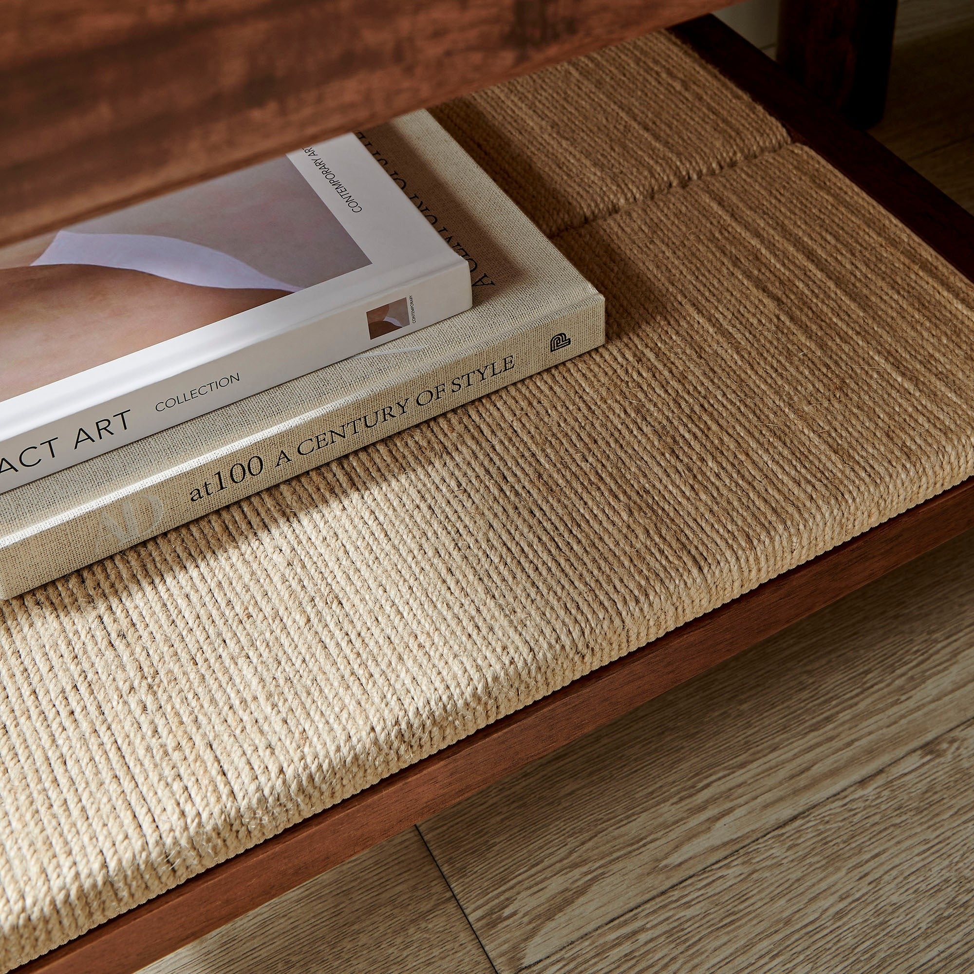 Oswin 1-Drawer Wood Nightstand in Walnut - Image 4