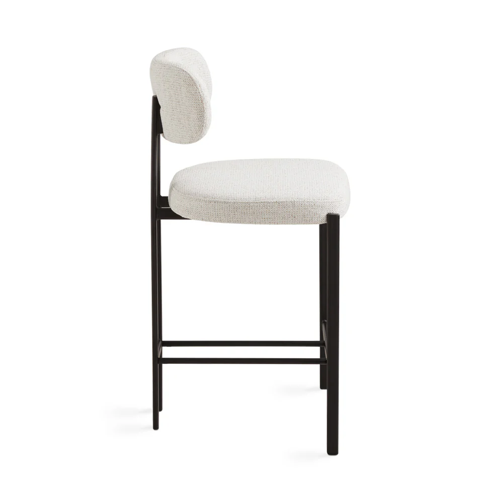 Otis Counter Chair: Grey Linen - Image 3