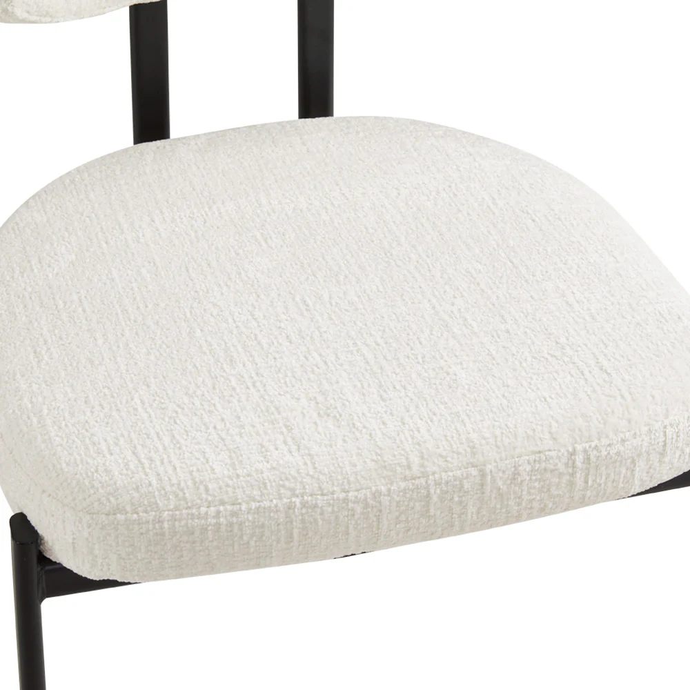 Otis Dining Chair Cream Fabric - Image 6