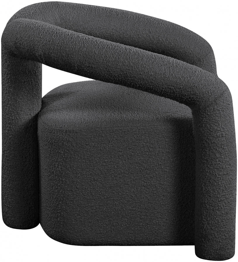 Otto Boucle Fabric Upholstered Accent Chair - Image 5