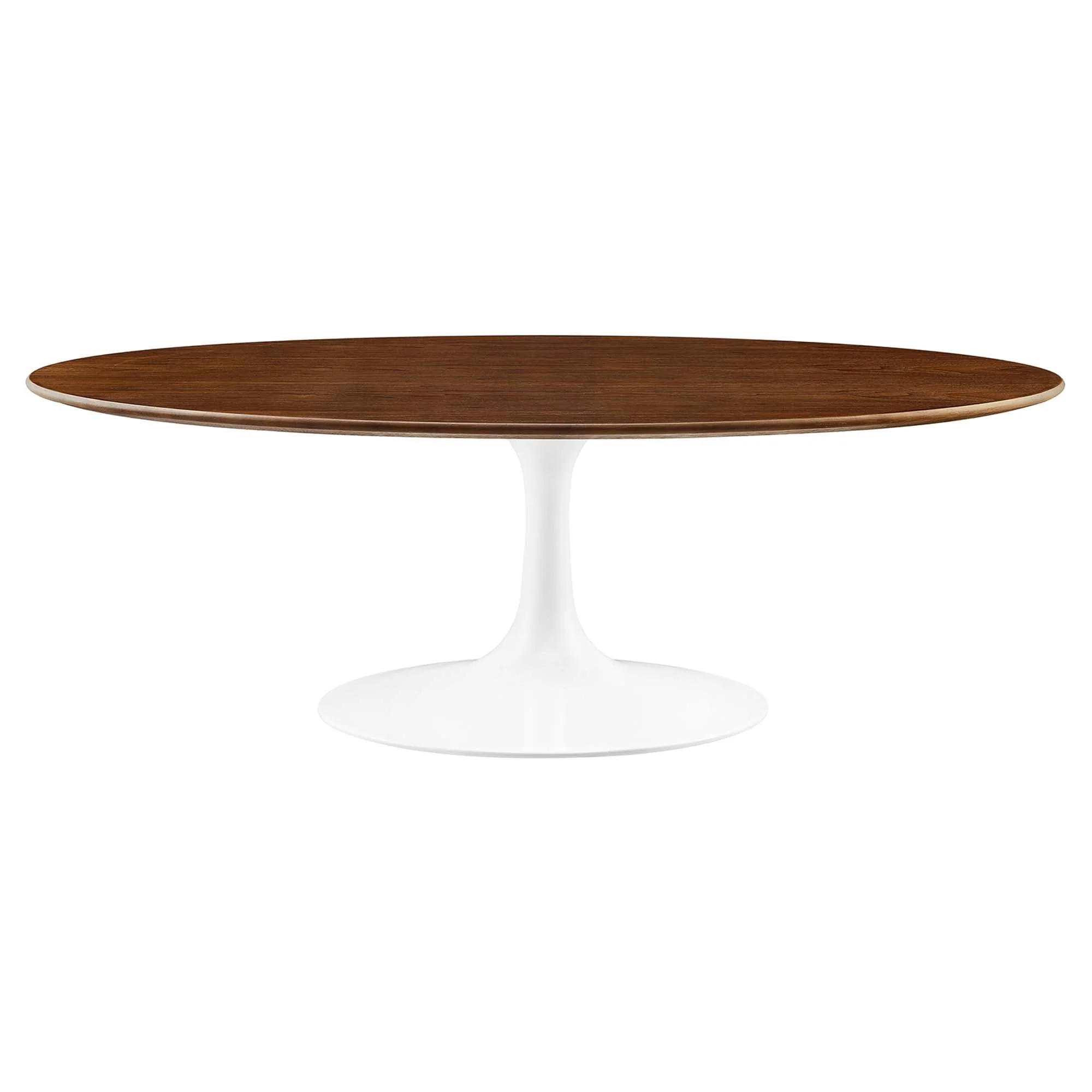 Oval-Shaped Wood Coffee Table - Image 12