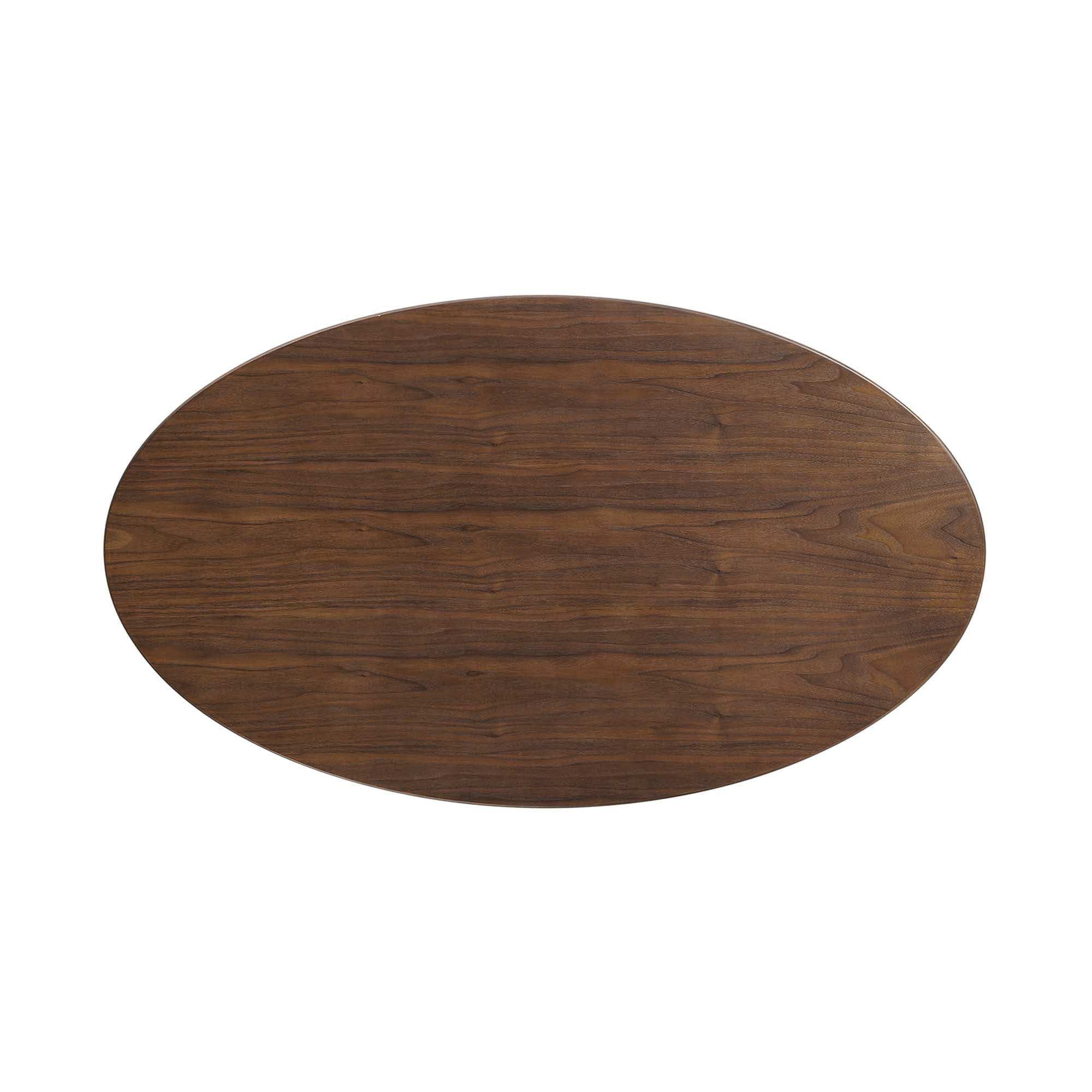 Oval-Shaped Wood Coffee Table - Image 13