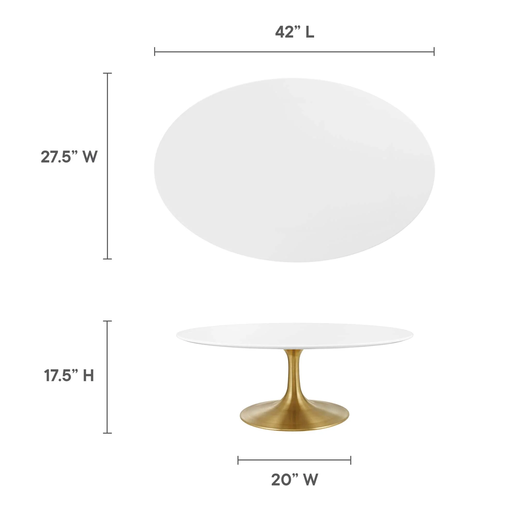 Oval-Shaped Wood Coffee Table - Image 23