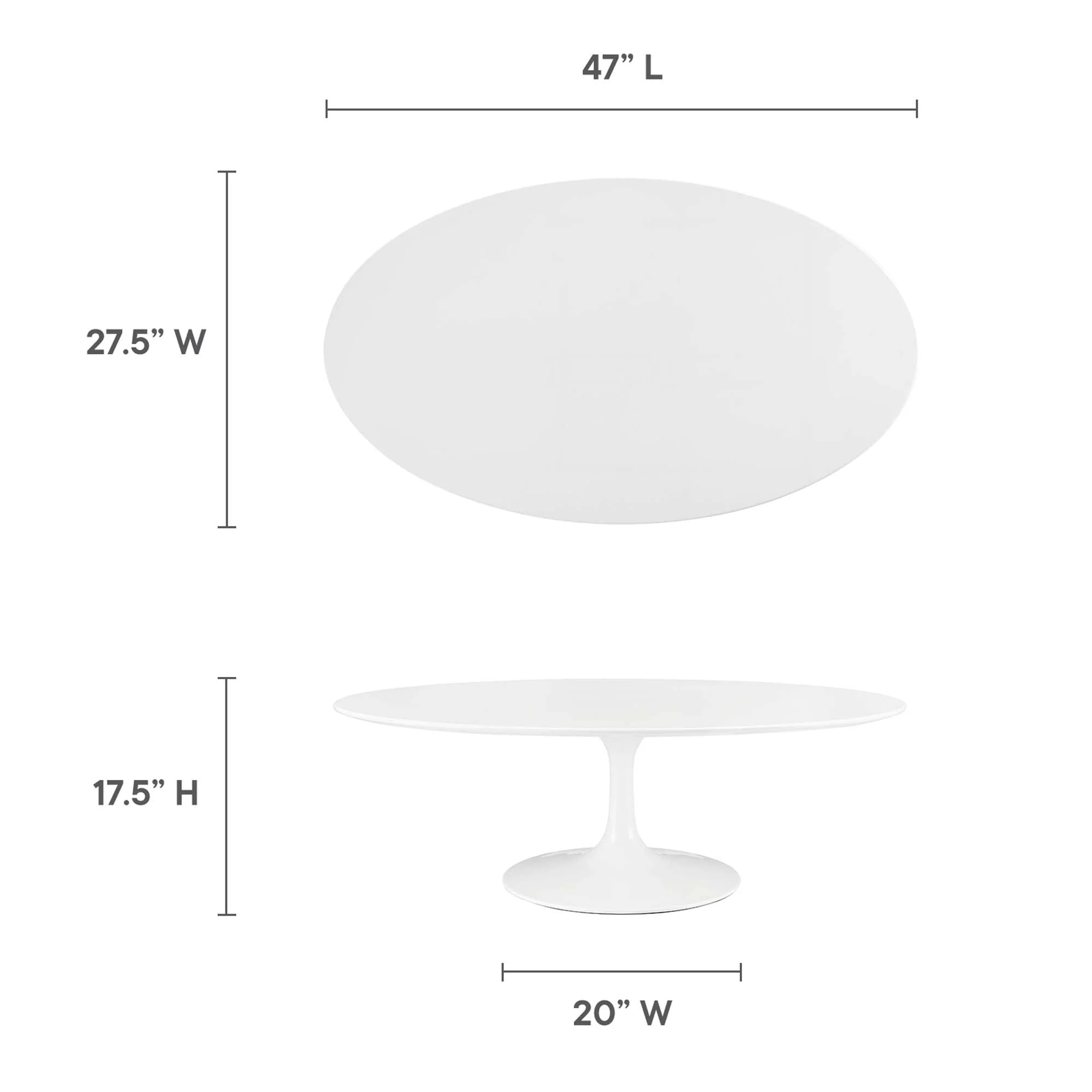 Oval-Shaped Wood Coffee Table - Image 8
