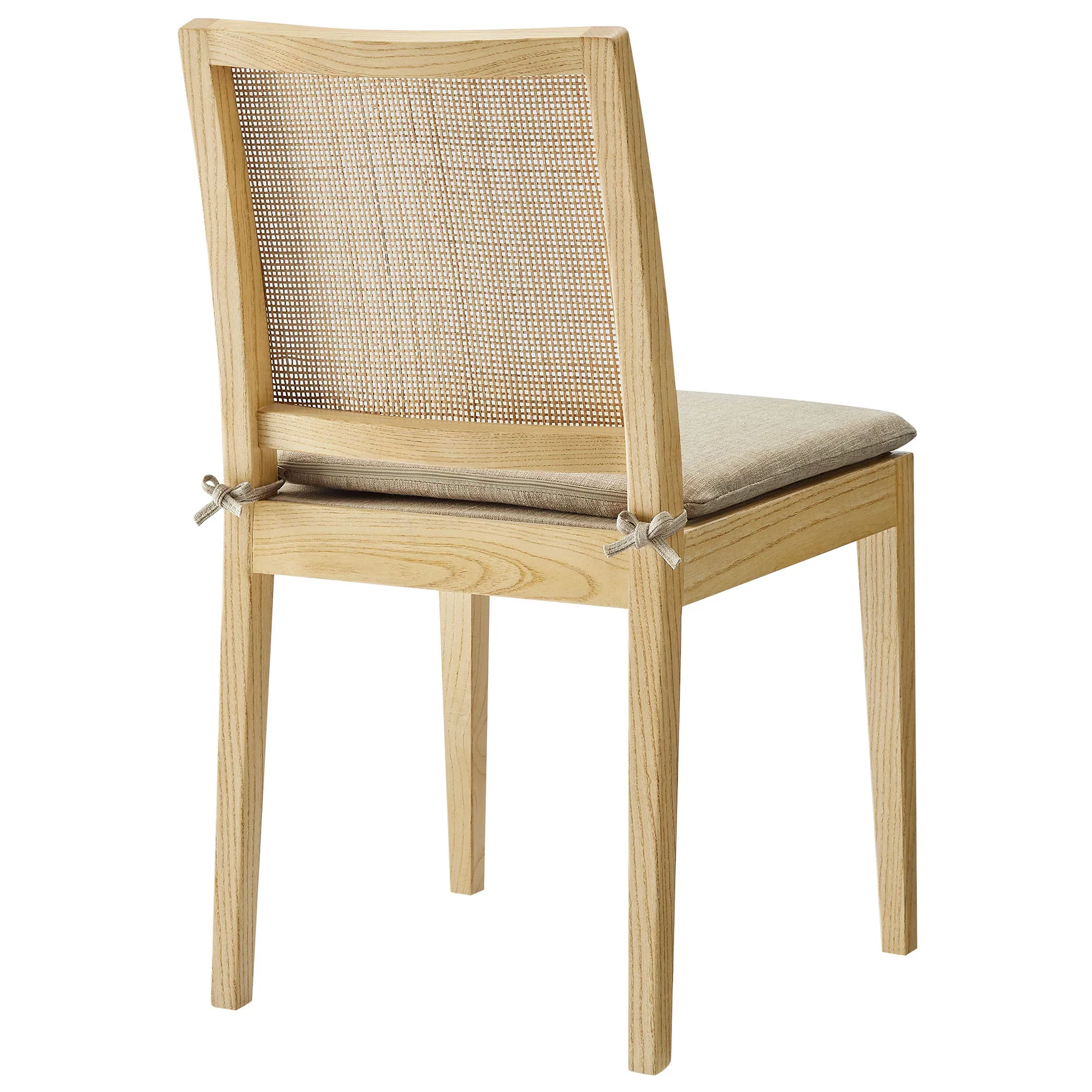 Ovard Wood and Rattan Dining Chair in Natural - Image 5