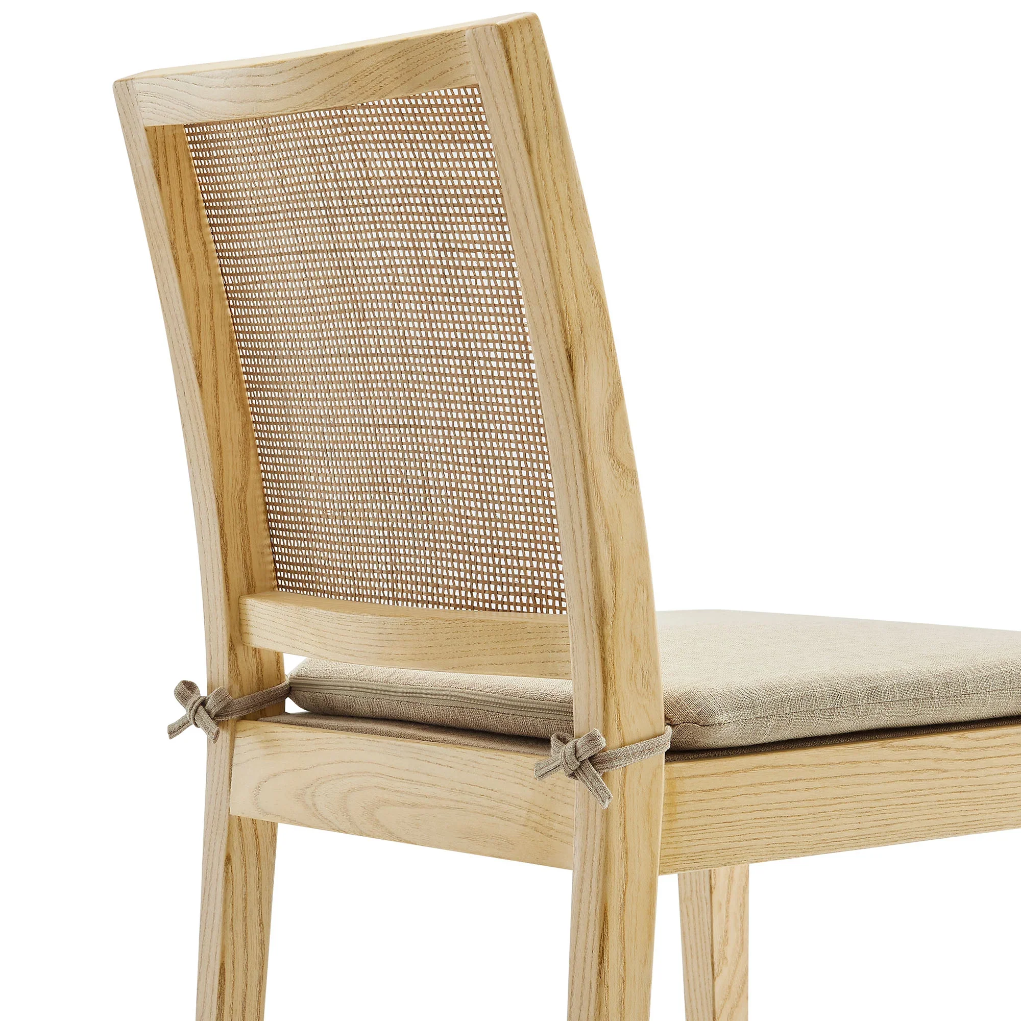 Ovard Wood and Rattan Dining Chair in Natural - Image 7