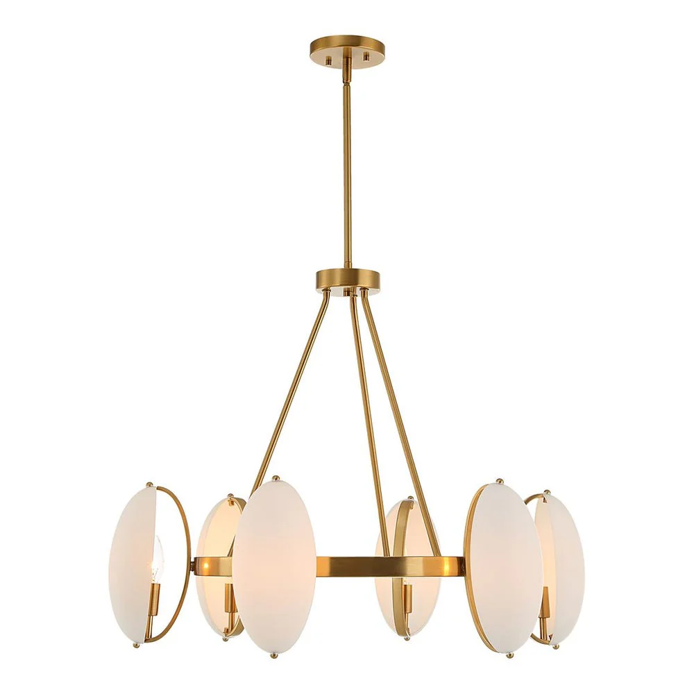 Oviform, 6 Lt Chandelier - Image 6