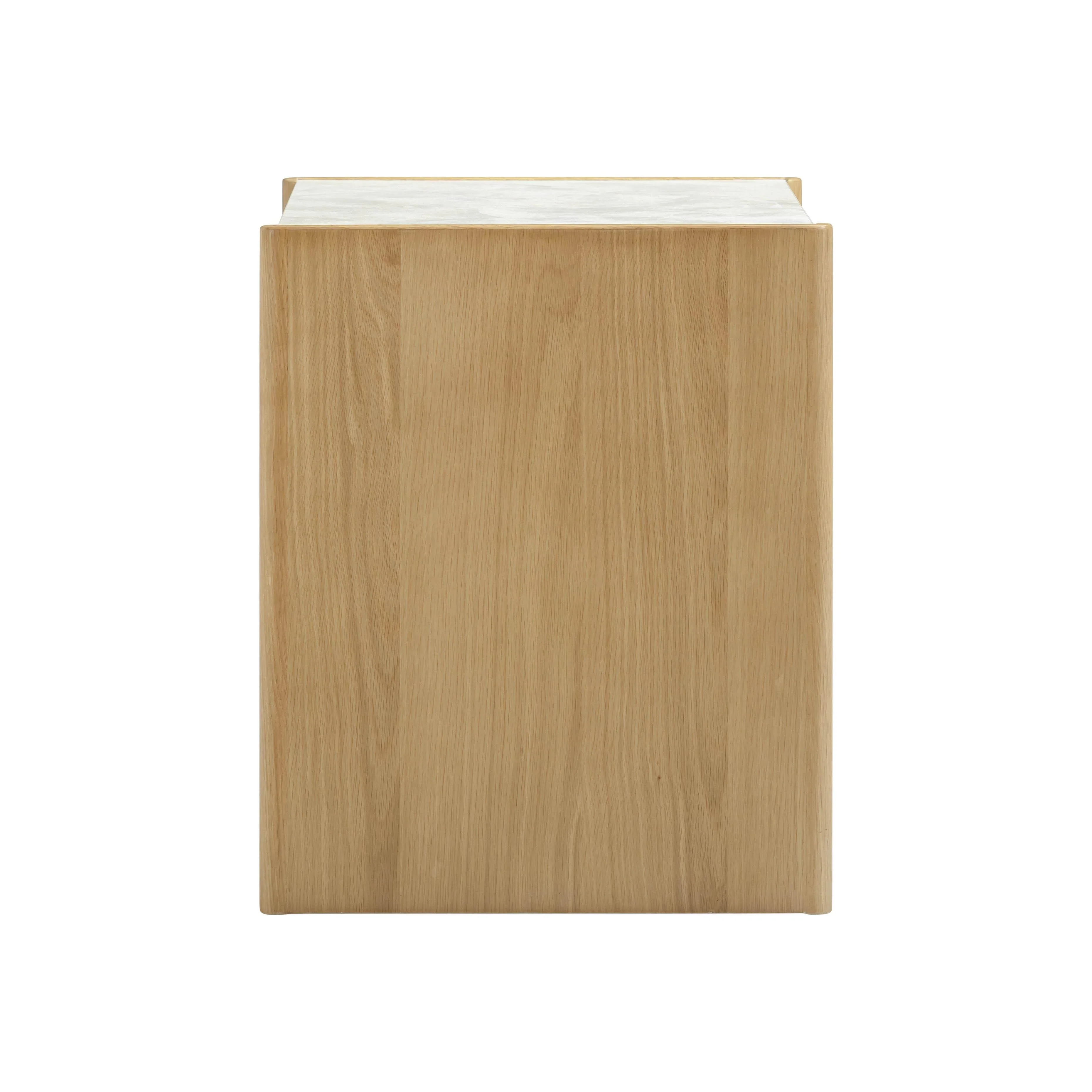 Paige 26" Natural Oak 2-Drawer Nightstand - Image 5