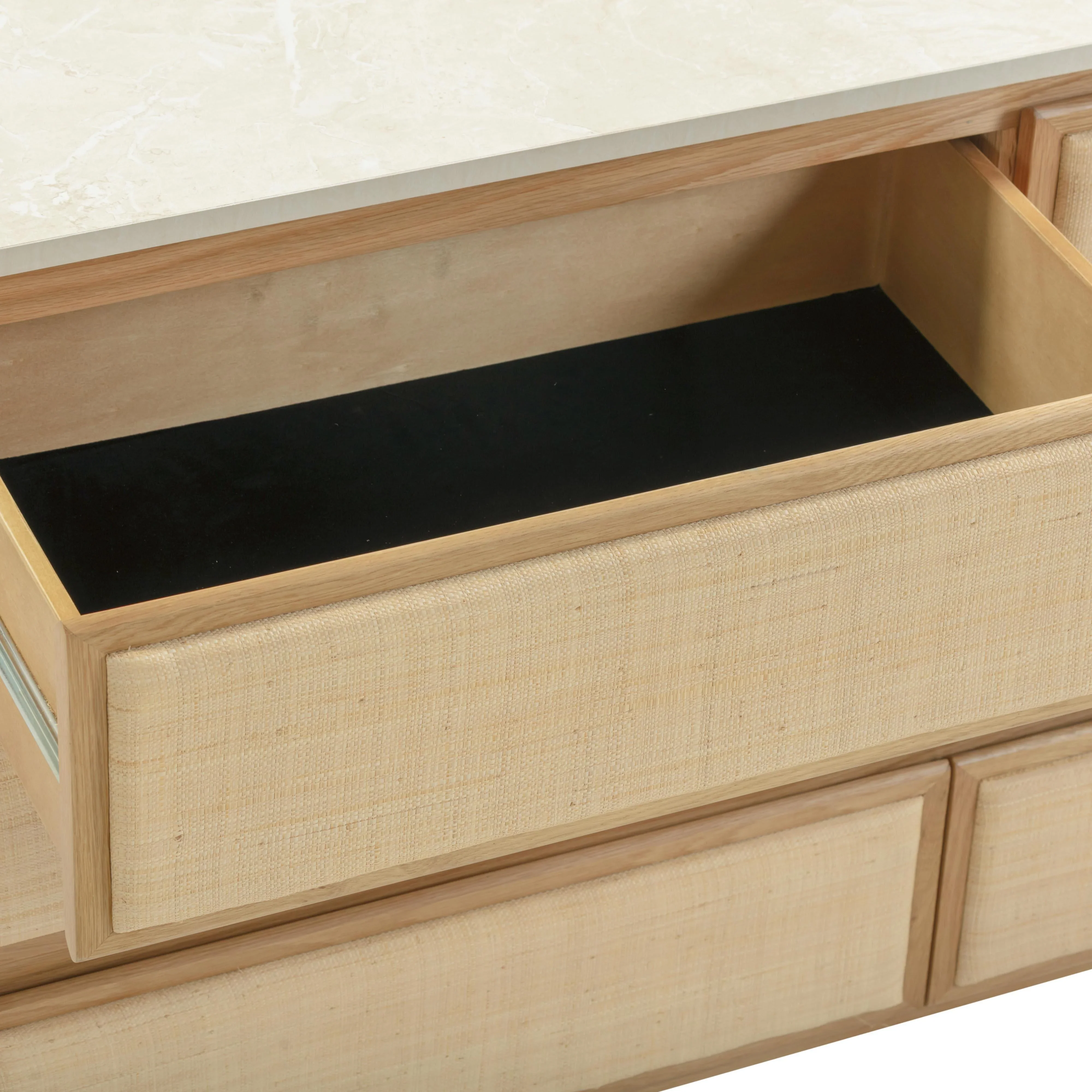 Paige 56" Natural Oak 6-Drawer Dresser - Image 8