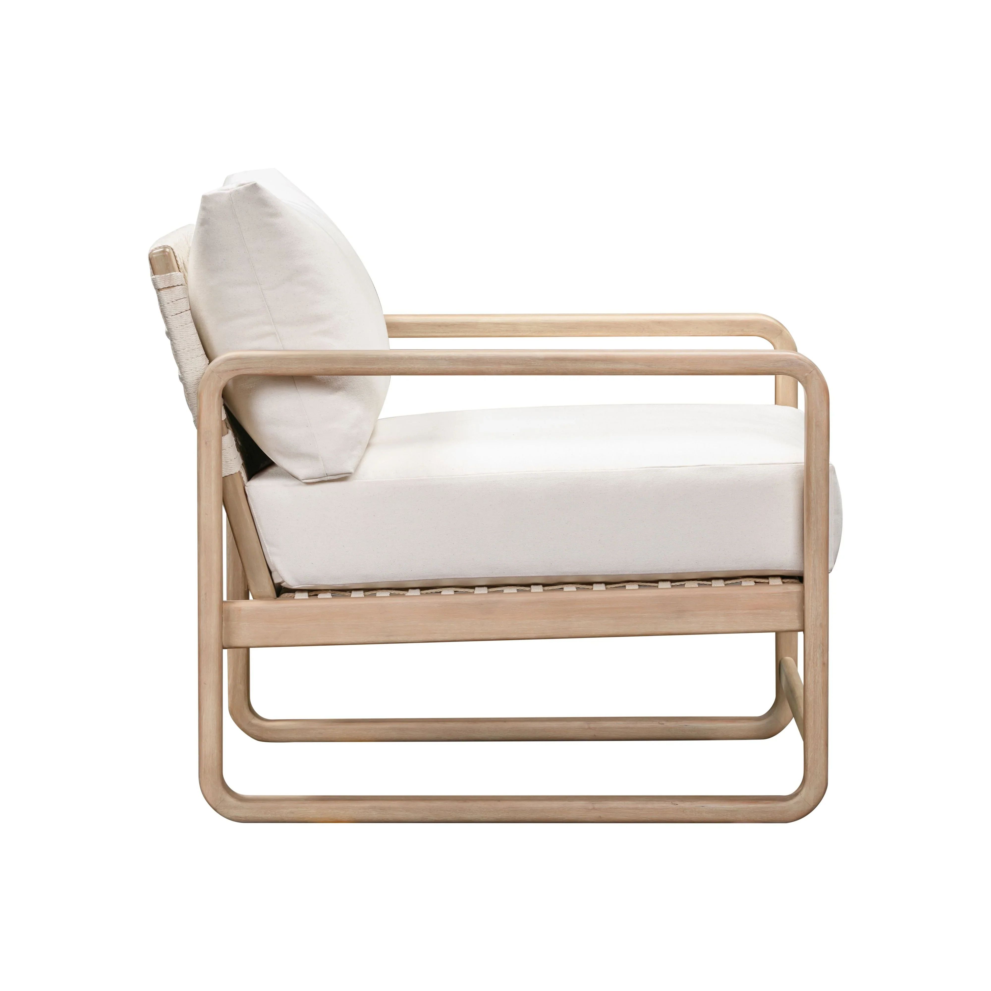 Palata Cream Performance Fabric Outdoor Accent Chair - Image 6