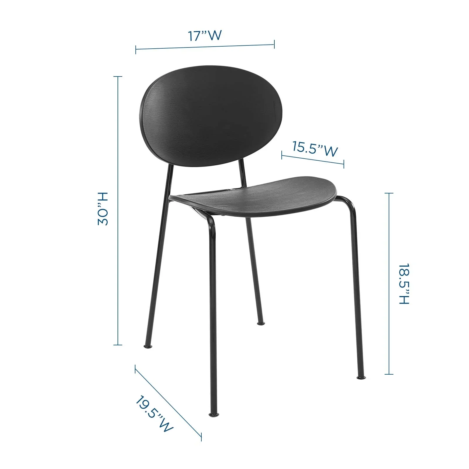Palette Dining Side Chair Set of 2 - Image 2