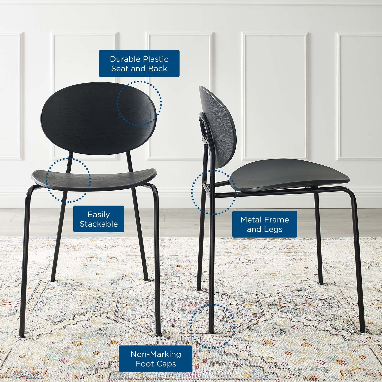 Palette Dining Side Chair Set of 2 - Image 3