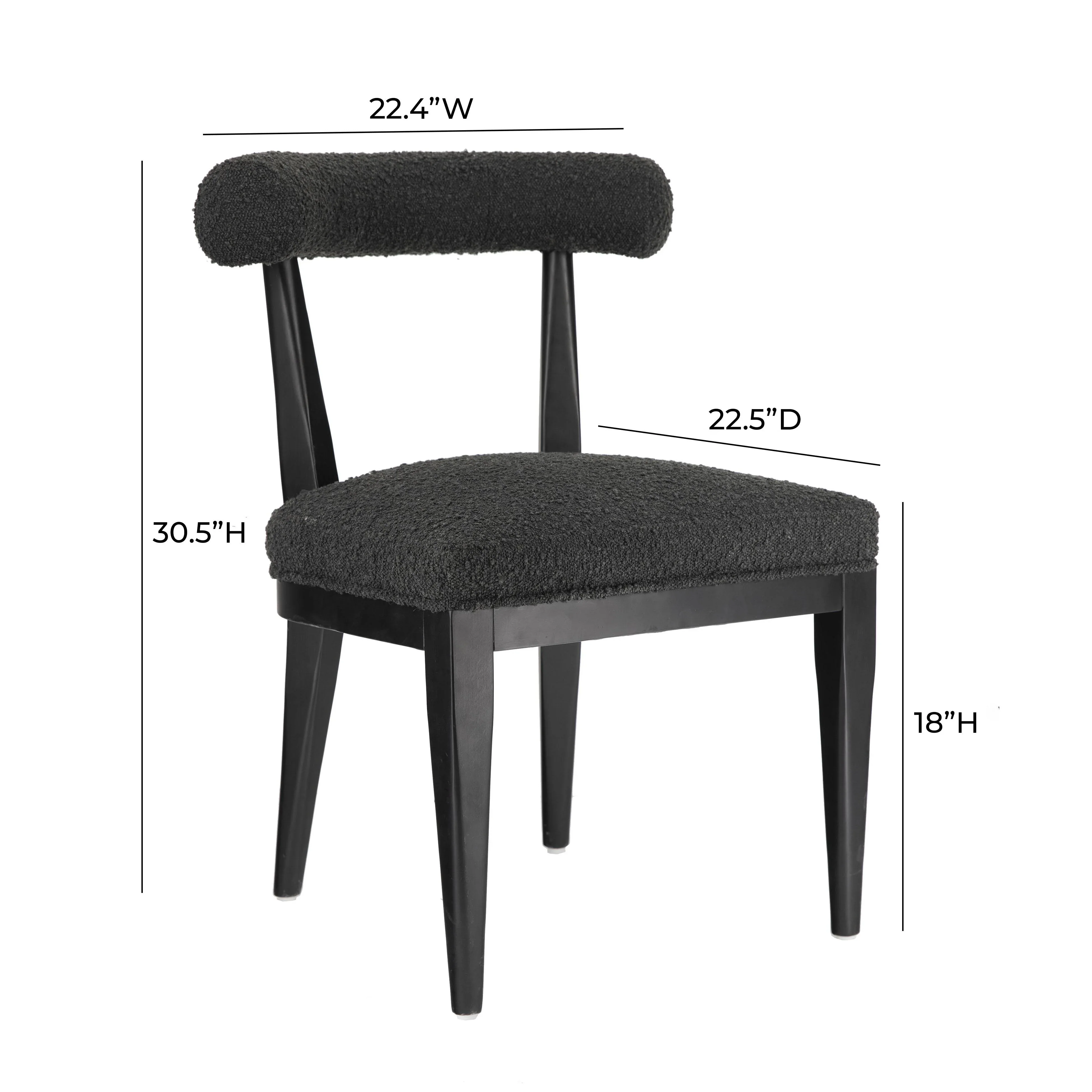 Palla Performance Boucle Dining Chair - Image 12