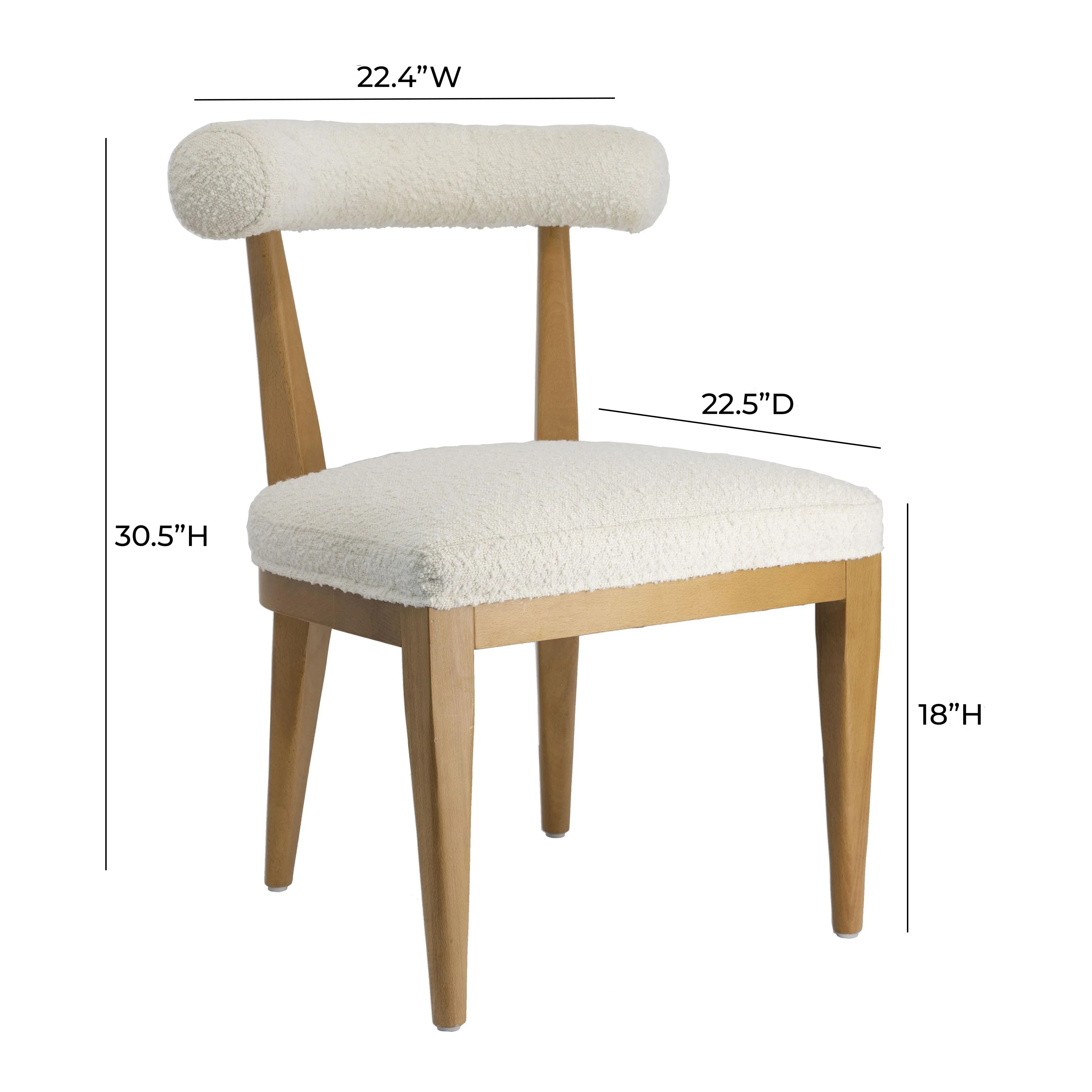 Palla Performance Boucle Dining Chair - Image 6
