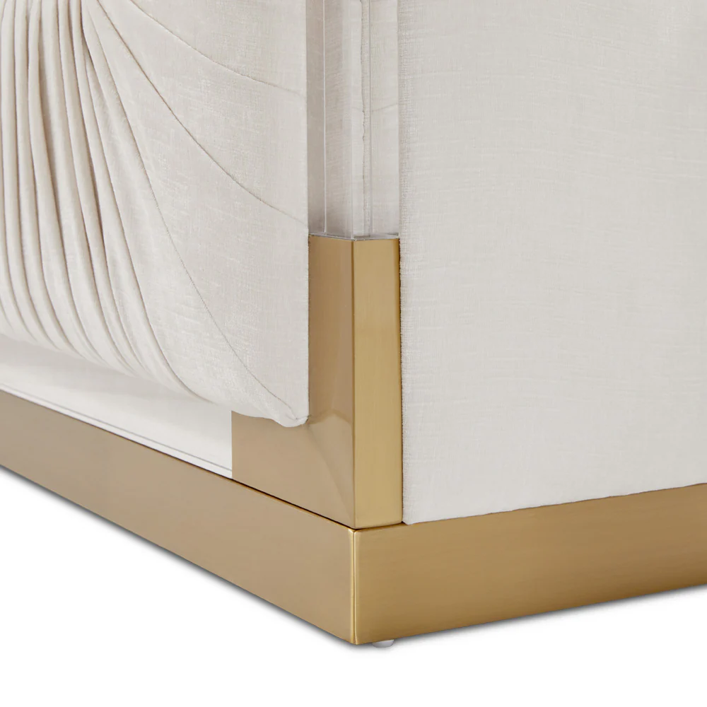 Paloma Gold Accent Chair Contessa Vanilla - Image 4