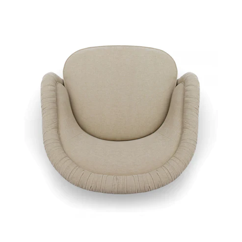 Pamela Tan Performance Chenille Tasseled Lounge Accent Chair - Image 4
