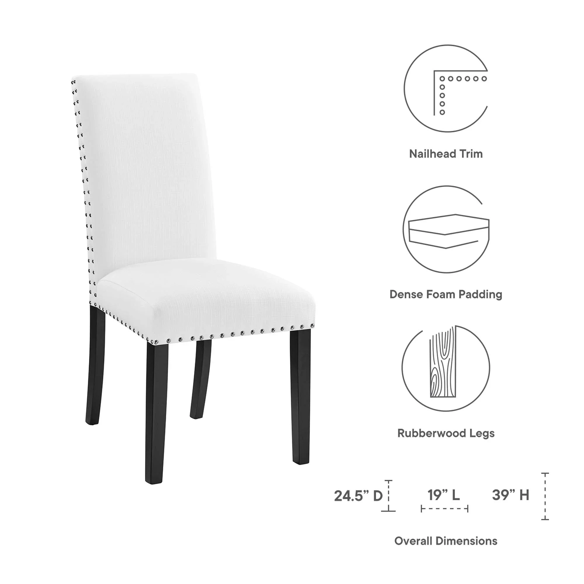 Parcel Dining Upholstered Fabric Side Chair - Image 29