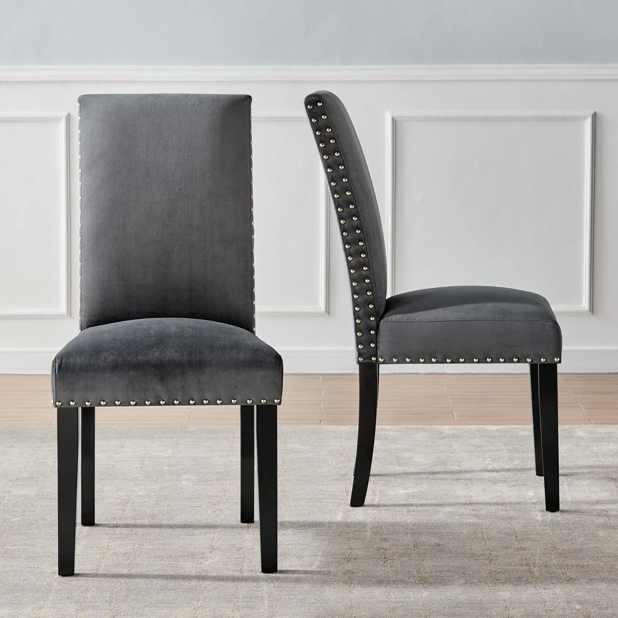 Parcel Performance Velvet Dining Side Chairs Set of 2 - Image 10