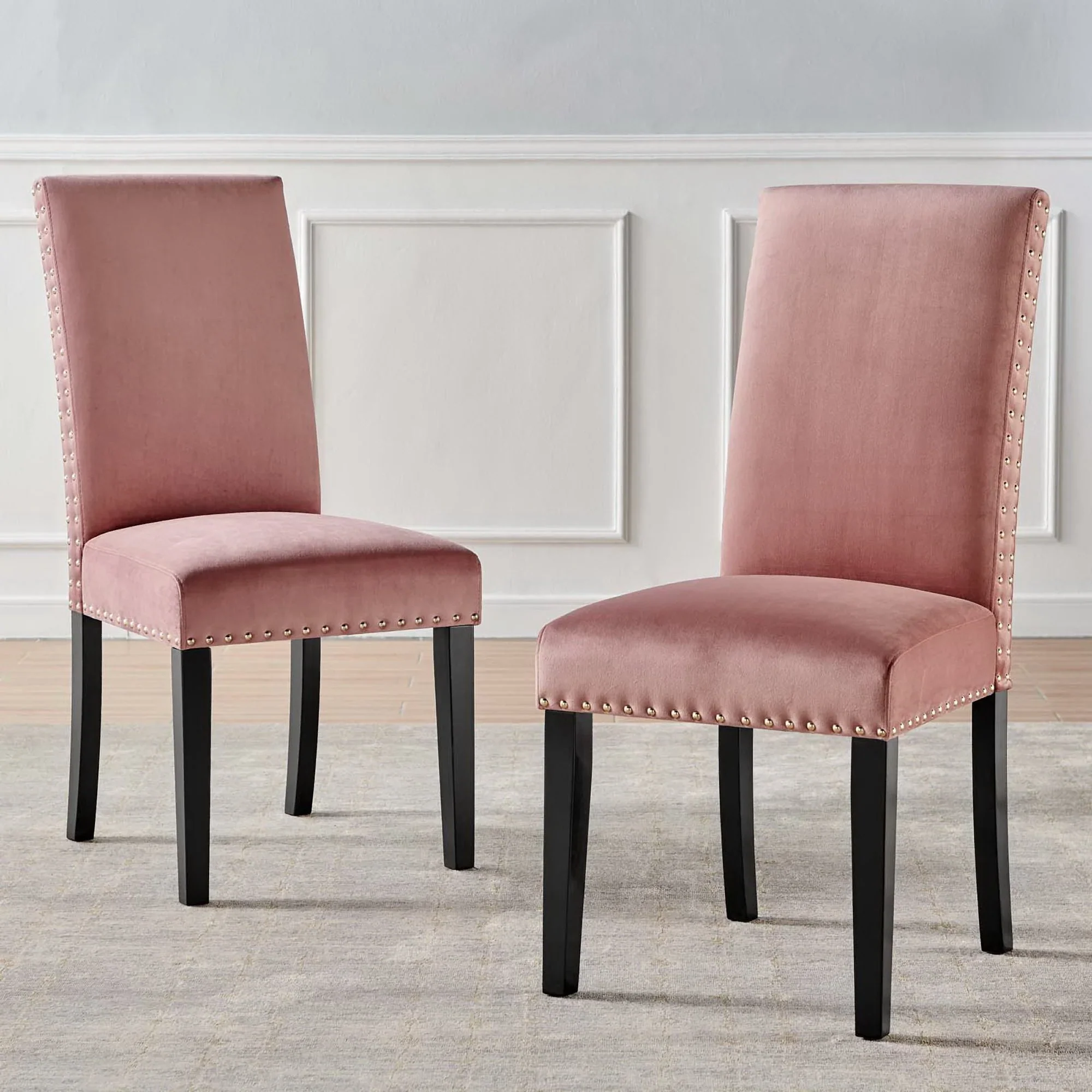 Parcel Performance Velvet Dining Side Chairs Set of 2 - Image 12